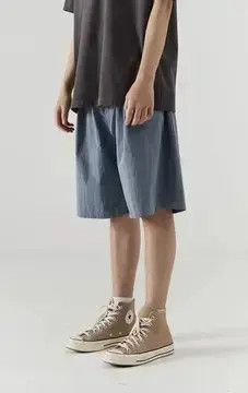 Japanese Brand 21SS Indigo Union Japan Smoky Blue Oversized Shorts Size US 30 / EU 46 - 1 Thumbnail