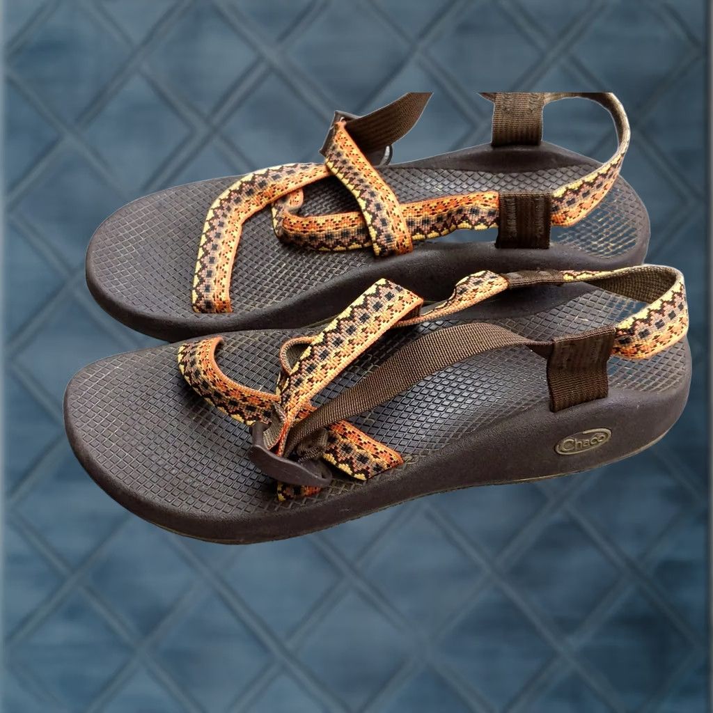 Chaco Chaco Z/2 Sandals Womens Size 11 Brown Orange Toe Loop Vibram Hiking Outdoor Size US 11 / IT 41 - 1 Thumbnail