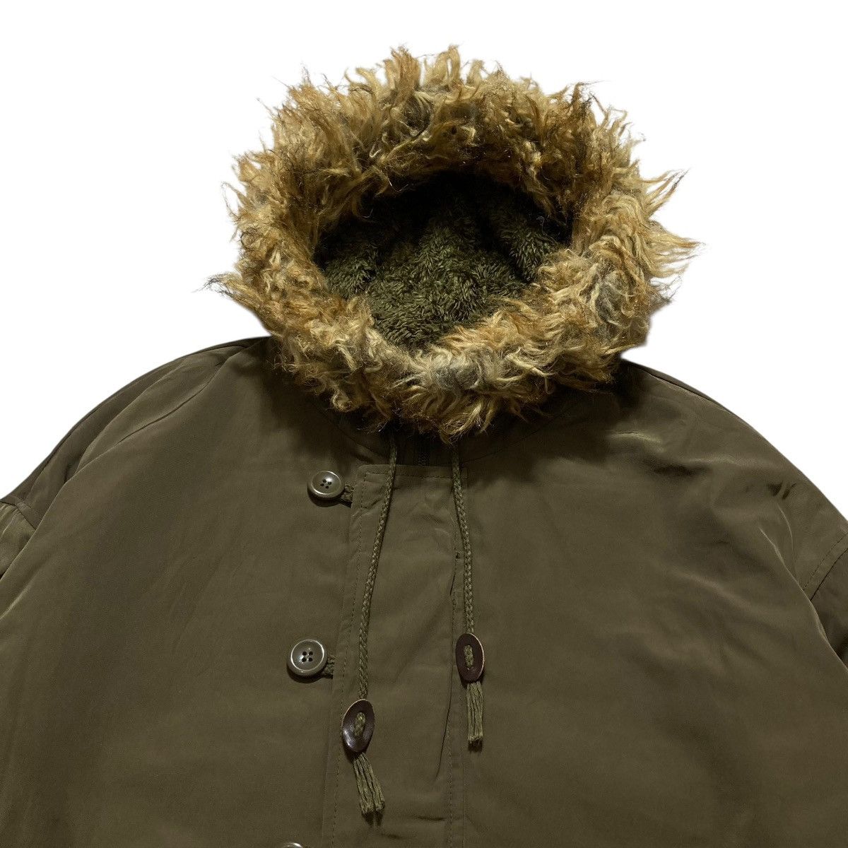 Le Grande Bleu (L.G.B.) UNKNOWN - Fur Bomber OG Boxy Jacket Vkei Japanese Size US XL / EU 56 / 4 - 4 Thumbnail
