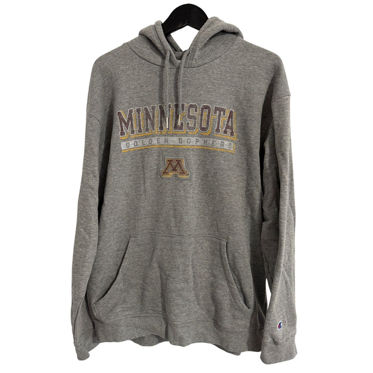 Champion Minnesota Gophers Gray Hoodie Sweatshirt Men's Size Large Size US L / EU 52-54 / 3 - 1 Thumbnail