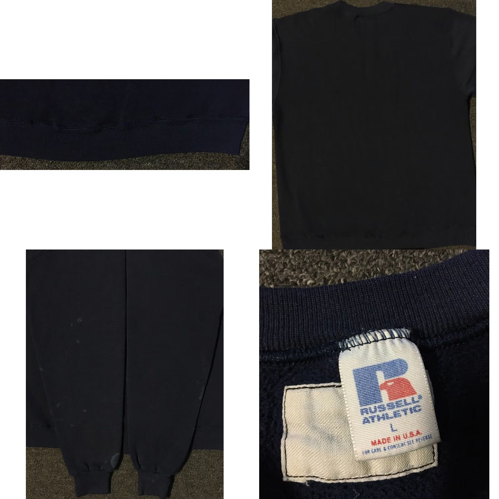 Russell Athletic VINTAGE Russell Athletic Valley Forge Military Academy Distressed Faded Sweatshirt M USA Blue Pullover Hoodie Mens 80s Grunge Distressed Sweatshirt Size US M / EU 48-50 / 2 - 9 Thumbnail