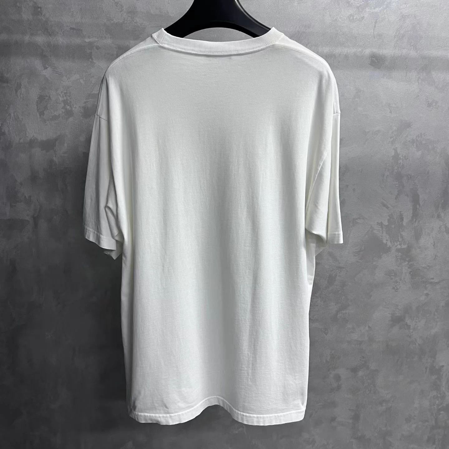 Balenciaga Balenciaga White Crewneck Logo Print Short Sleeve Tee S Size US S / EU 44-46 / 1 - 2 Thumbnail