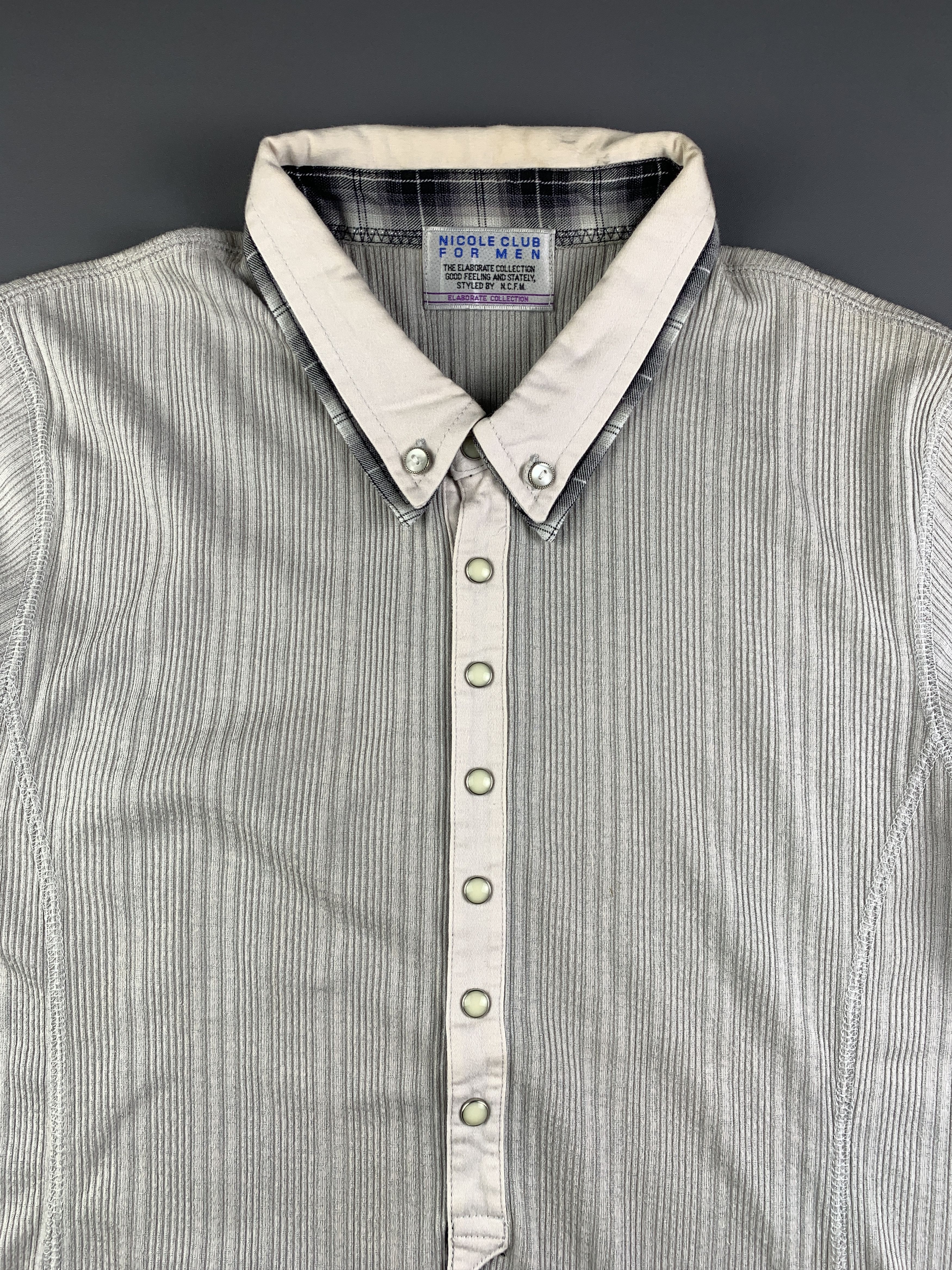 Nicole Club Nicole Club For Men Off-white Double Collar Polo (S) Size US S / EU 44-46 / 1 - 3 Thumbnail