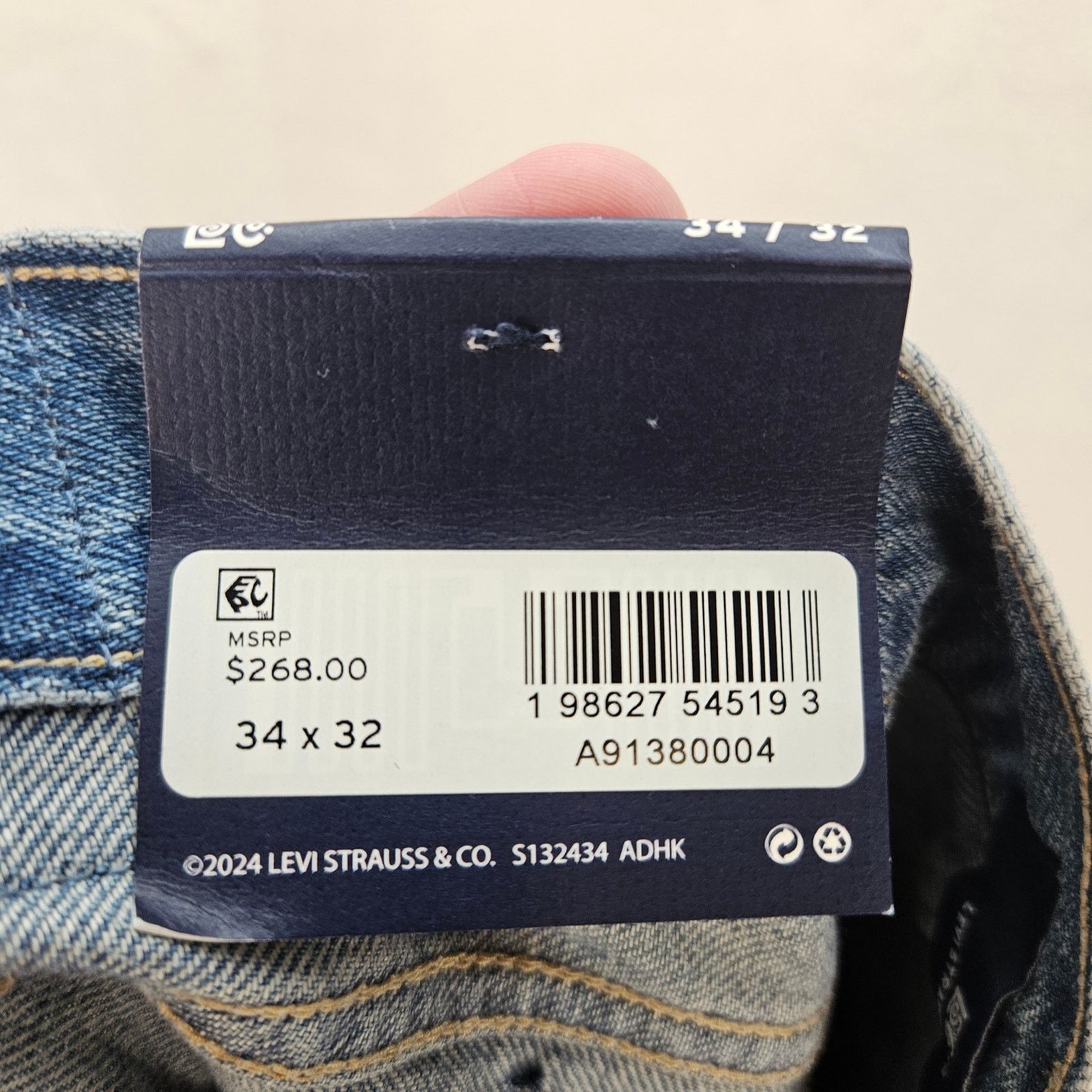 Levi's LEVIS WOMEN'S 34X32 JAPANESE MADE SELVEDGE PLANK STRAIGHT Size 34" / US 12 / IT 48 - 11 Thumbnail