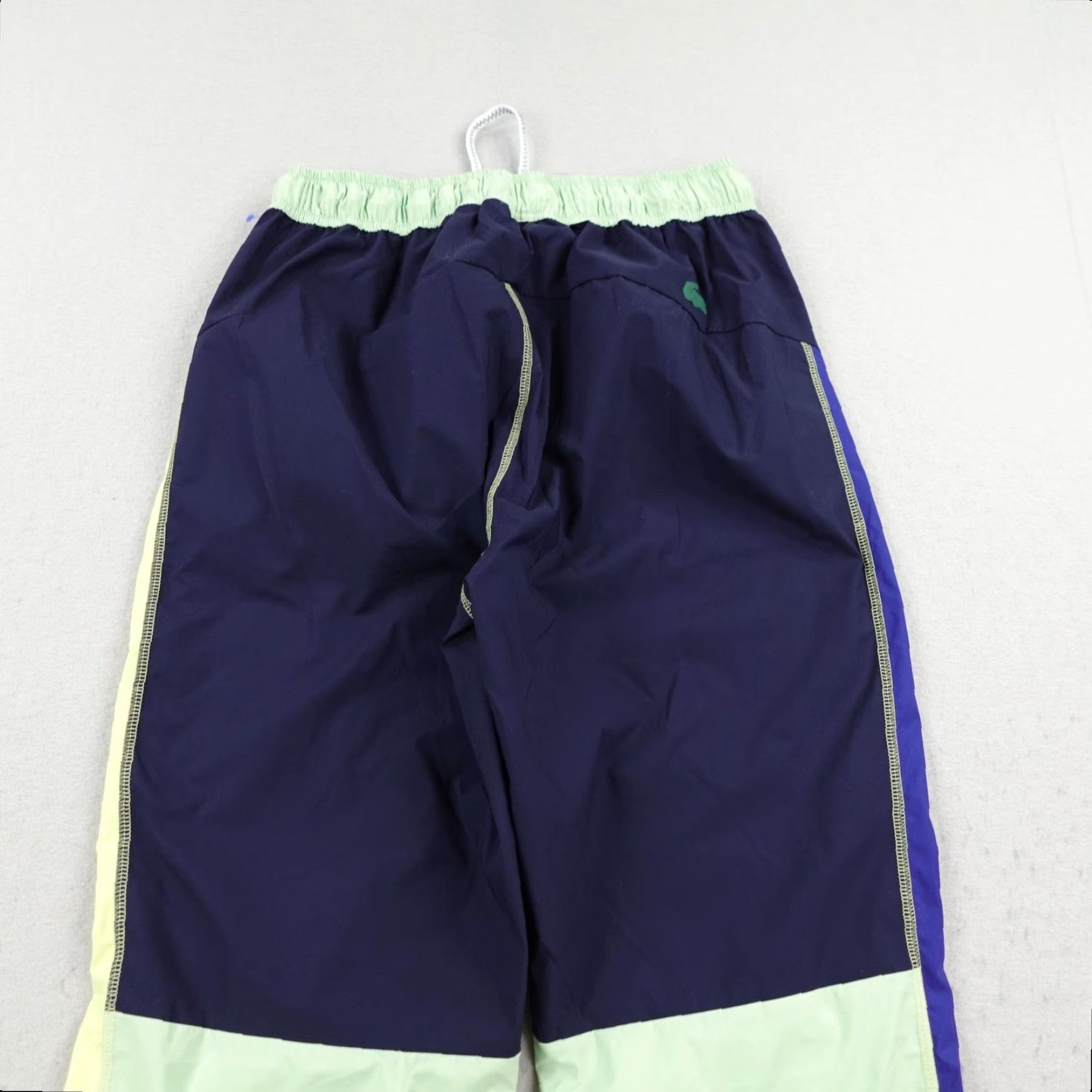 Lacoste Lacoste Pants Womens Small 38 Blue Green Colorblock Windbreaker Track Joggers Size 28" / US 6 / IT 42 - 5 Thumbnail