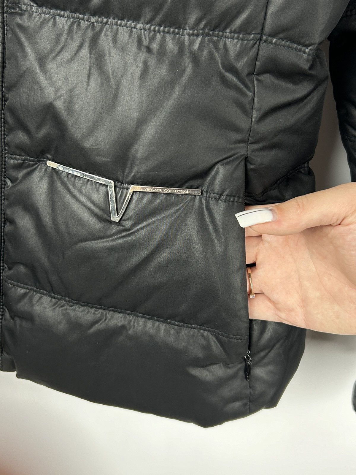 Versace Versace Collection Goose Down Jacket Black Puffer Wmns Sz 44 Size M / US 6-8 / IT 42-44 - 8 Thumbnail