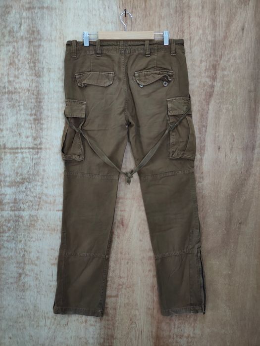 Overwhelm brown multipocket tactical cargo pants #46-106DLL