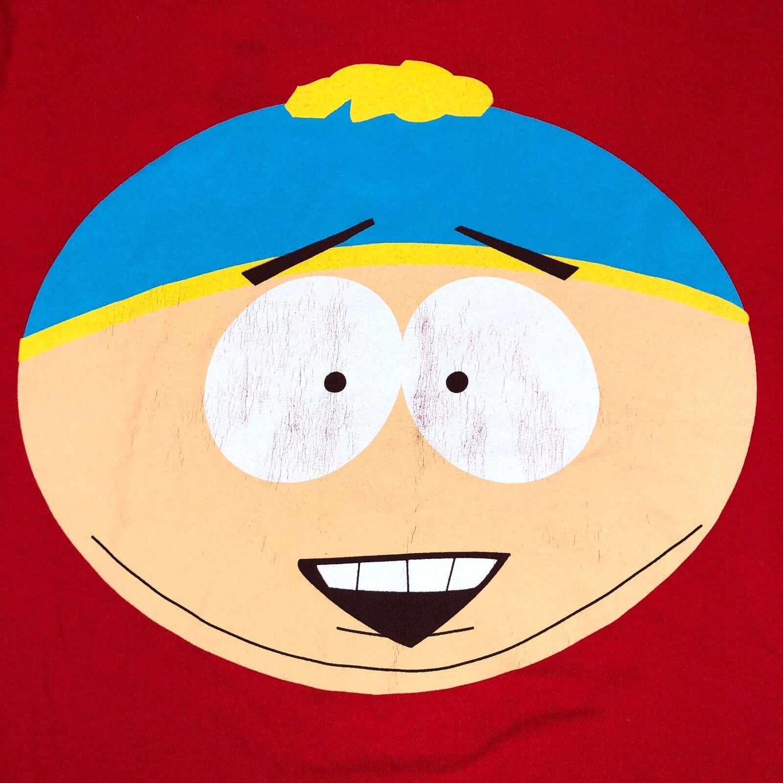 Cartoon Network × Vintage 2010 South Park Cartman Big Face Red Tee T Shirt Size Medium Size US M / EU 48-50 / 2 - 2 Thumbnail
