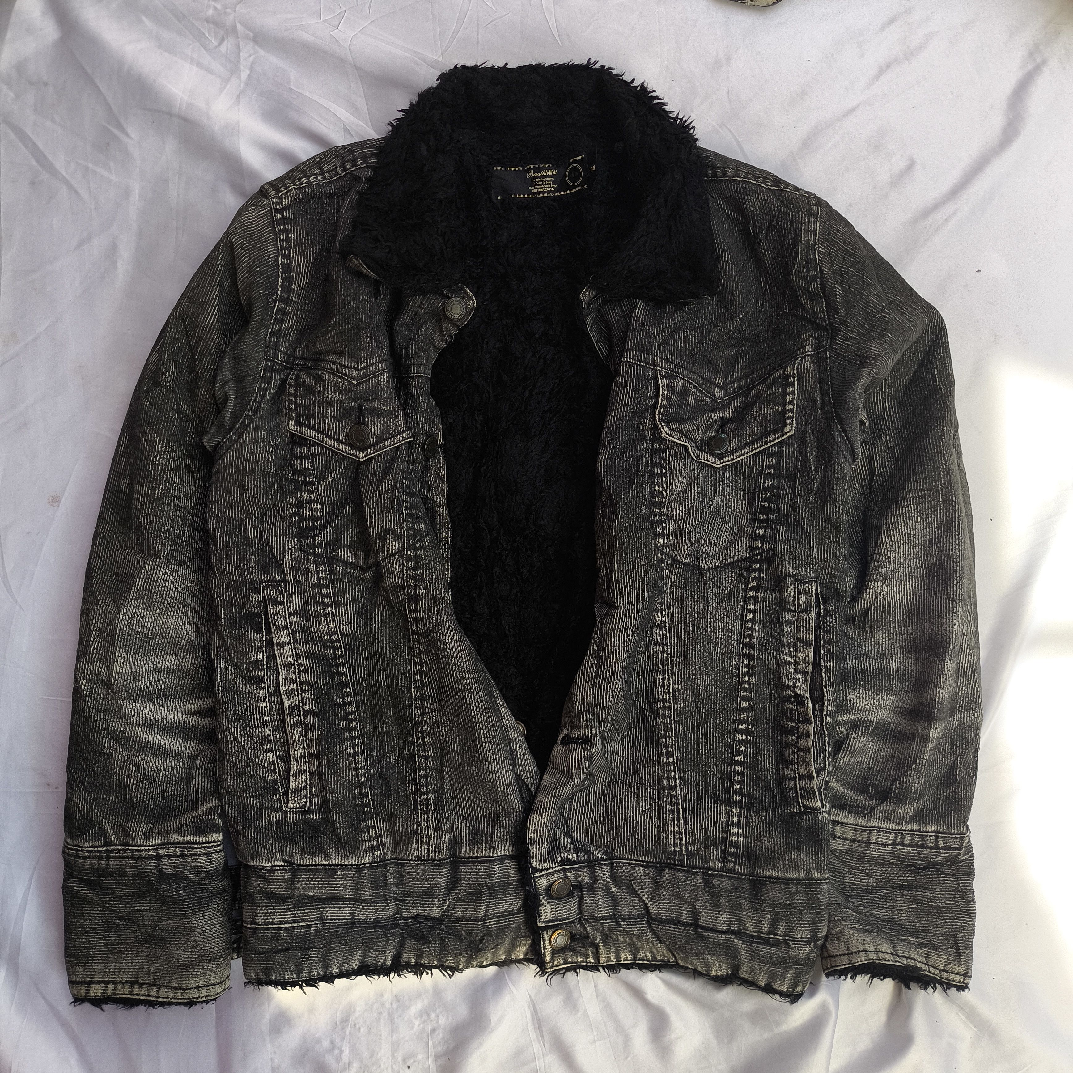 Le Grande Bleu (L.G.B.) Breath Brth black smoke denim jeans jacket Size US M / EU 48-50 / 2 - 2 Thumbnail
