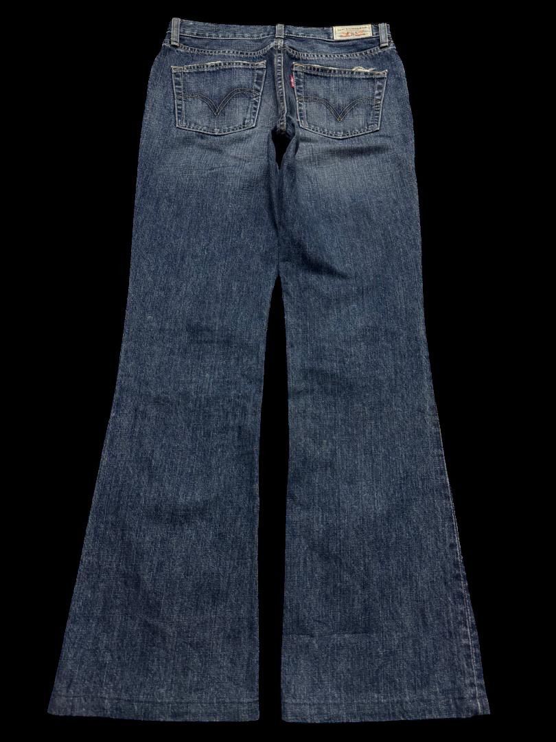 Levi's FLARED 90s Levi’s Bell Bottom Mudwash Distressed Denim Jean Size US 28 / EU 44 - 11 Thumbnail