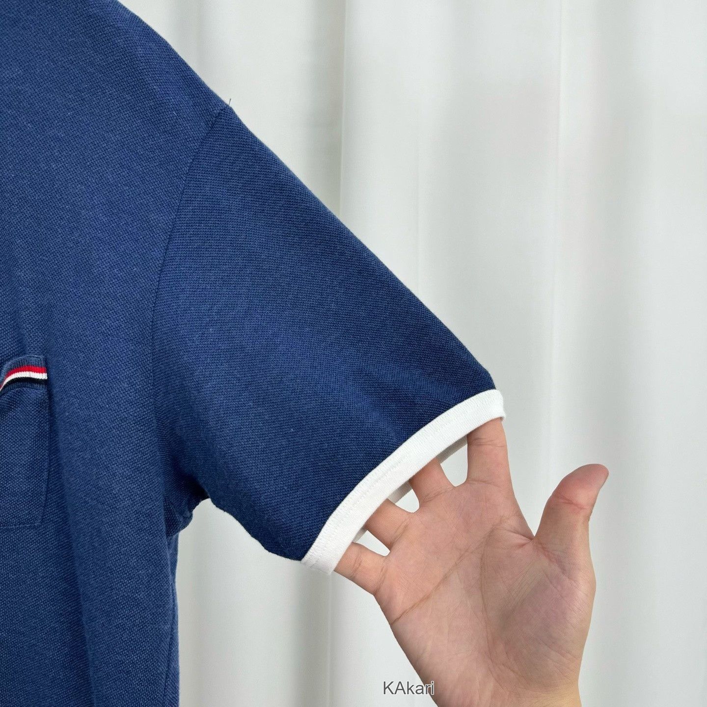 Thom Browne Thom Browne Runway Denim Blue Polo Short-Sleeve Size US M / EU 48-50 / 2 - 4 Thumbnail