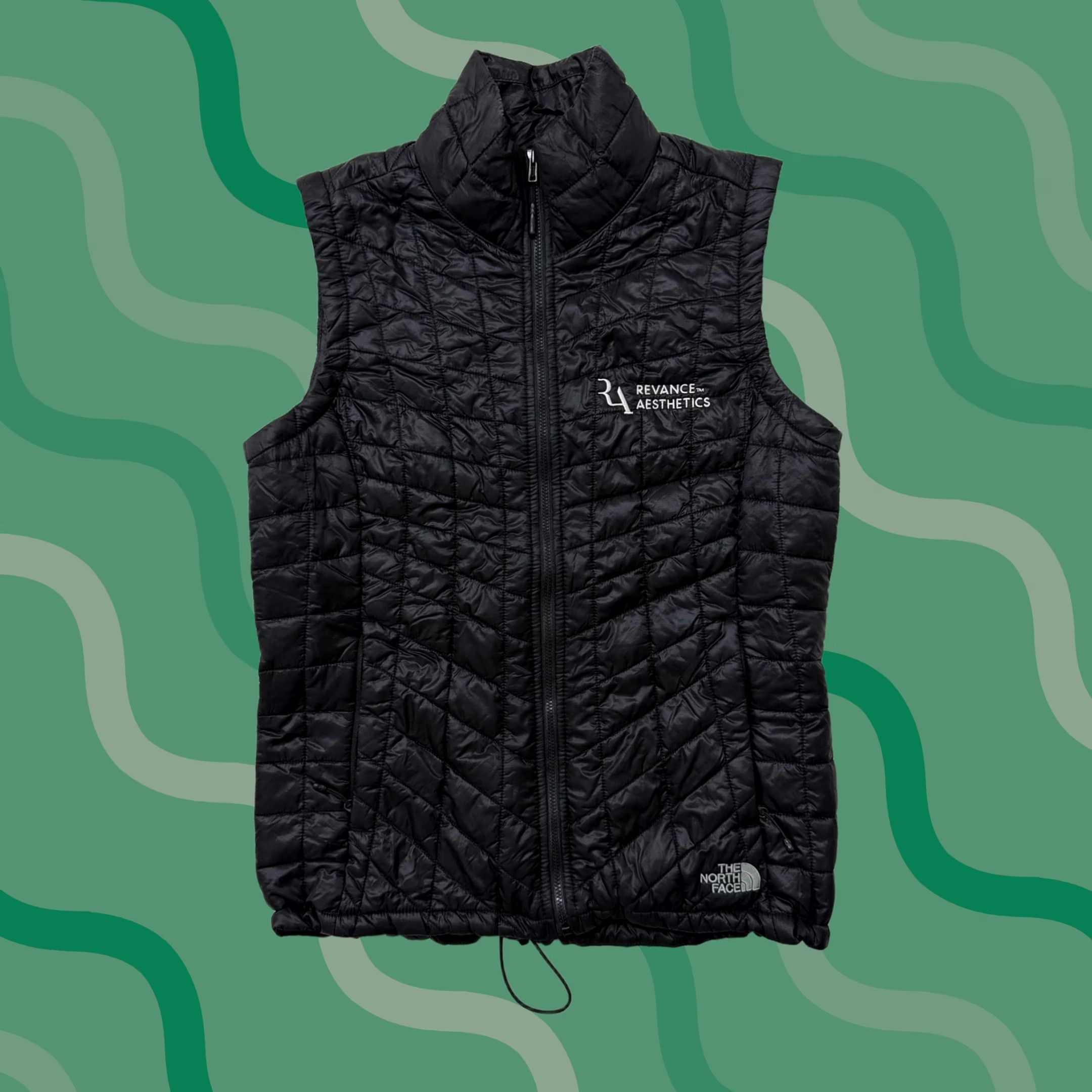 The North Face VINTAGE The North Face Vest Womens Small Black ThermoBall Eco Quilted Full Zip Warm Size S / US 4 / IT 40 - 1 Thumbnail