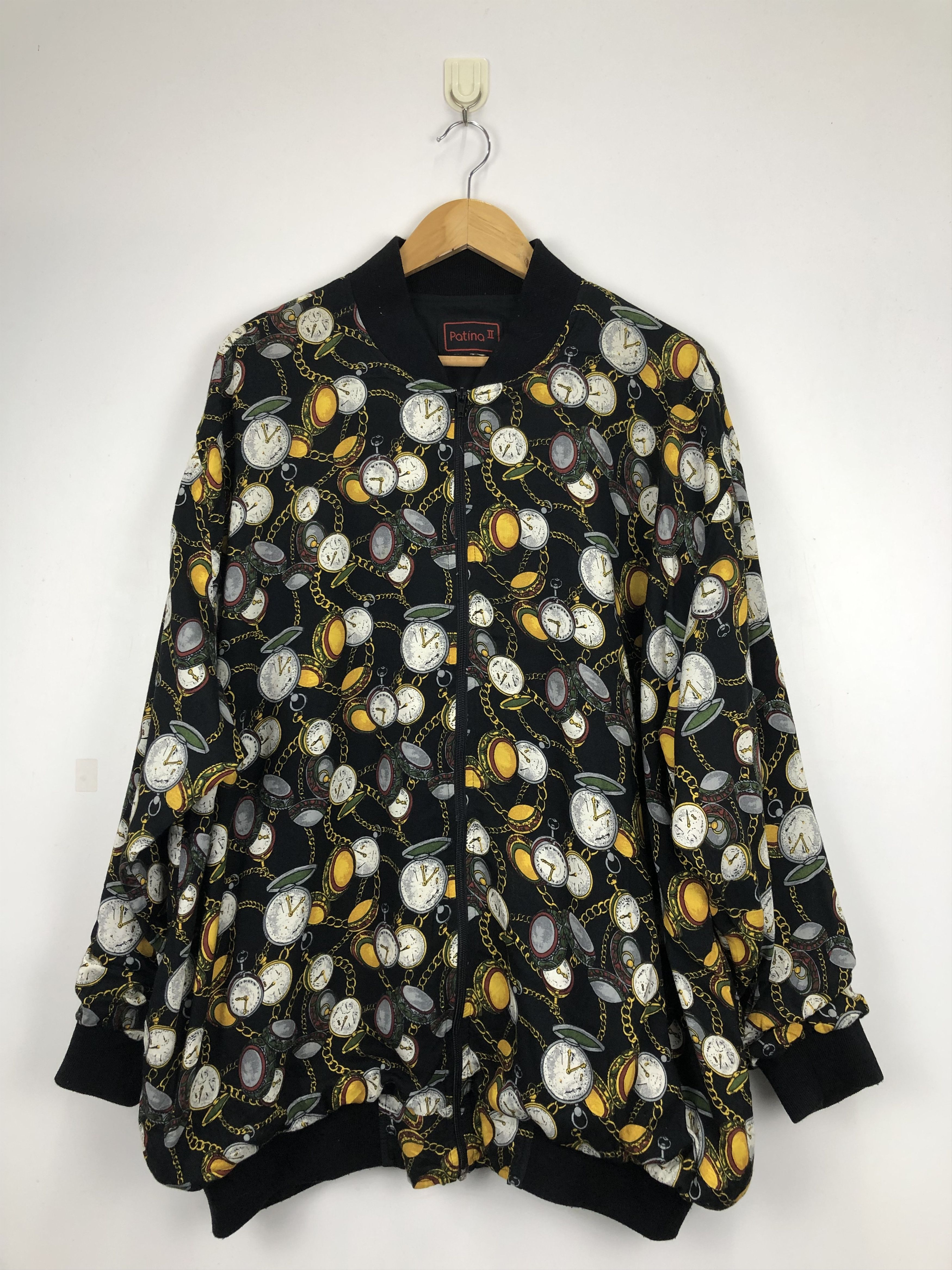 Japanese Brand × Vintage Vintage Japanese Brand Stop Watch Design Zipper Jacket Size US XL / EU 56 / 4 - 1 Thumbnail