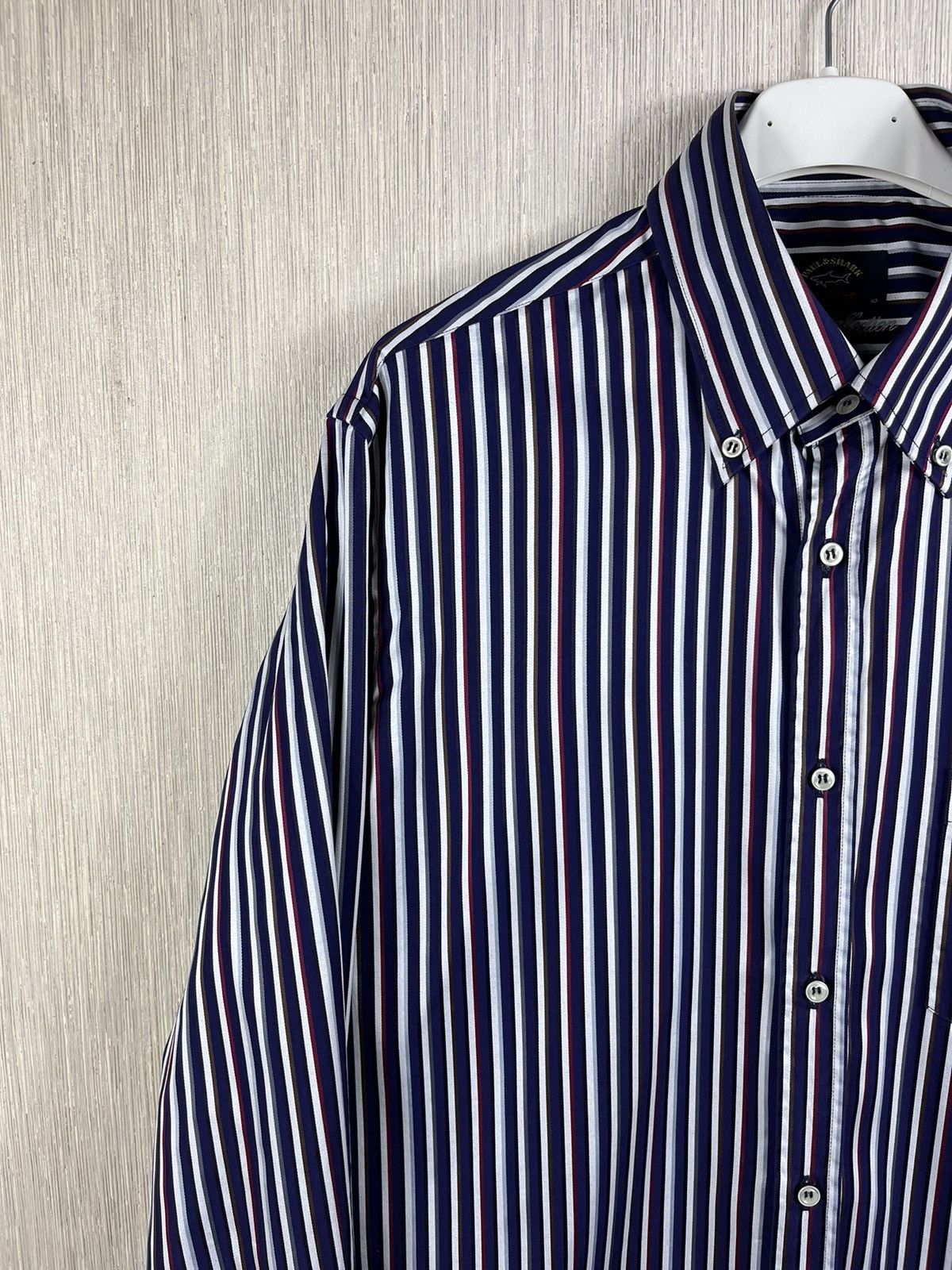 Paul & Shark Paul & Shark striped shirt with pocket logo casual Italy Size US M / EU 48-50 / 2 - 4 Thumbnail