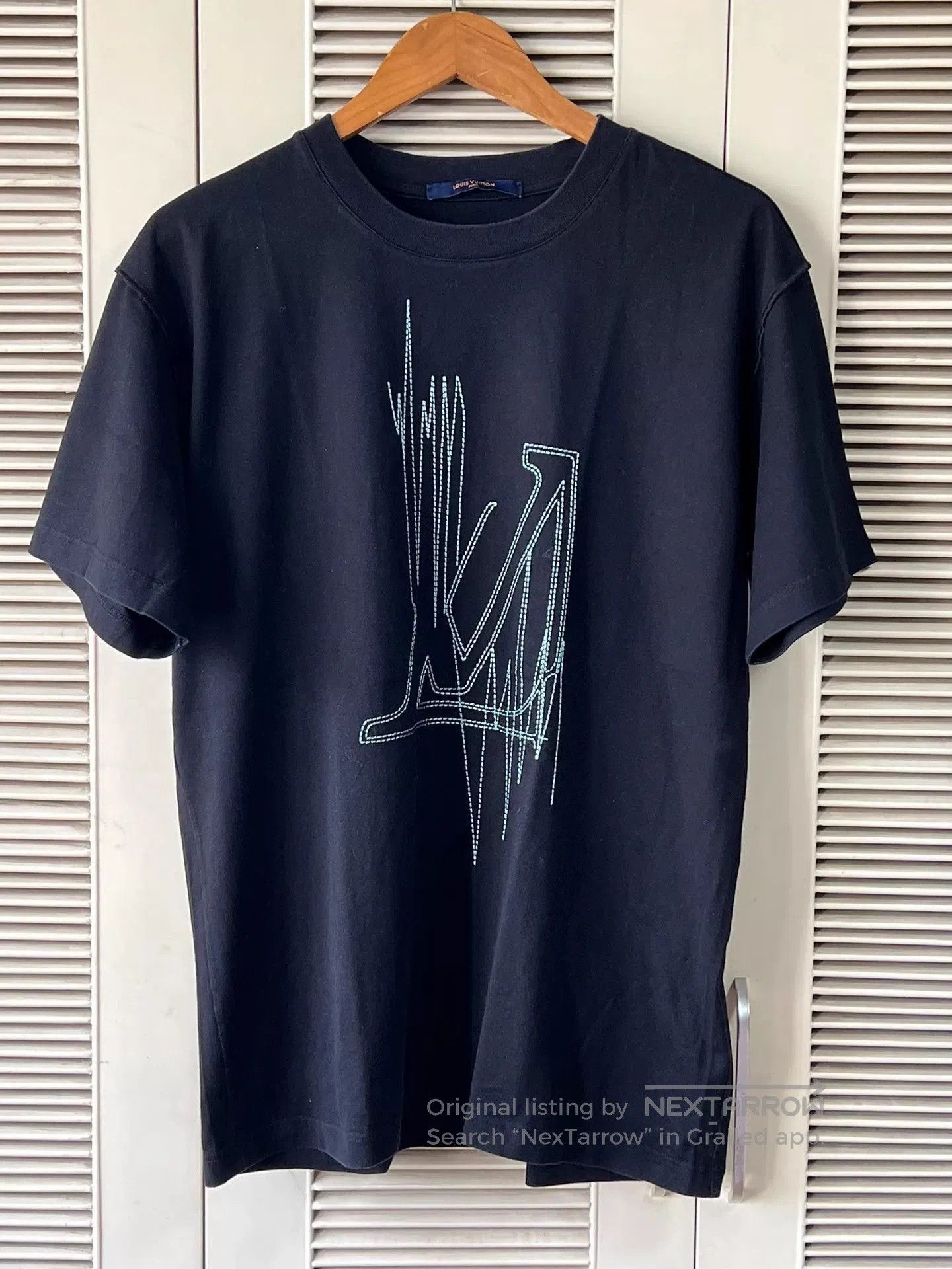 Louis Vuitton Black Crew Neck Graphic Short Sleeve T. Size US M / EU 48-50 / 2 - 1 Thumbnail