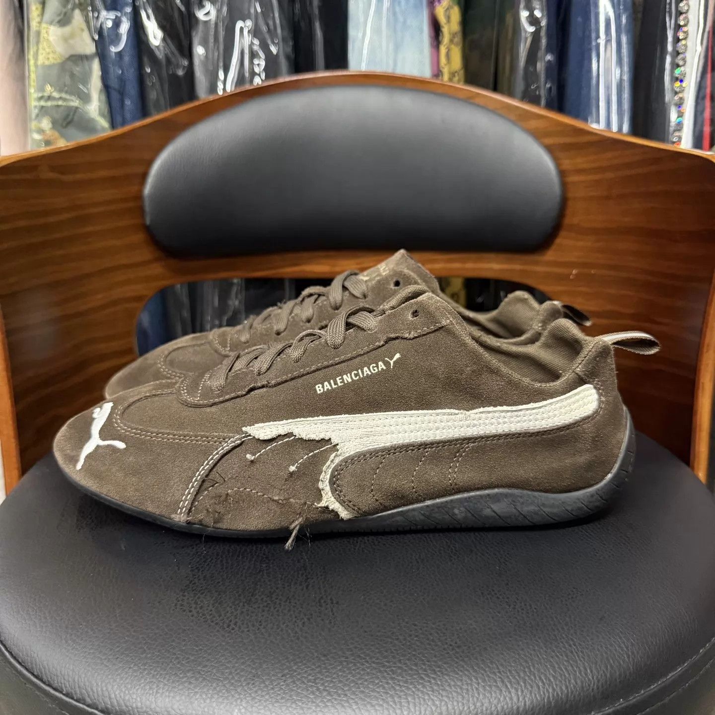 Balenciaga Balenciaga x Puma Speedcat Brown 42 Mint Worn Once Size US 9 / EU 42 - 6 Thumbnail