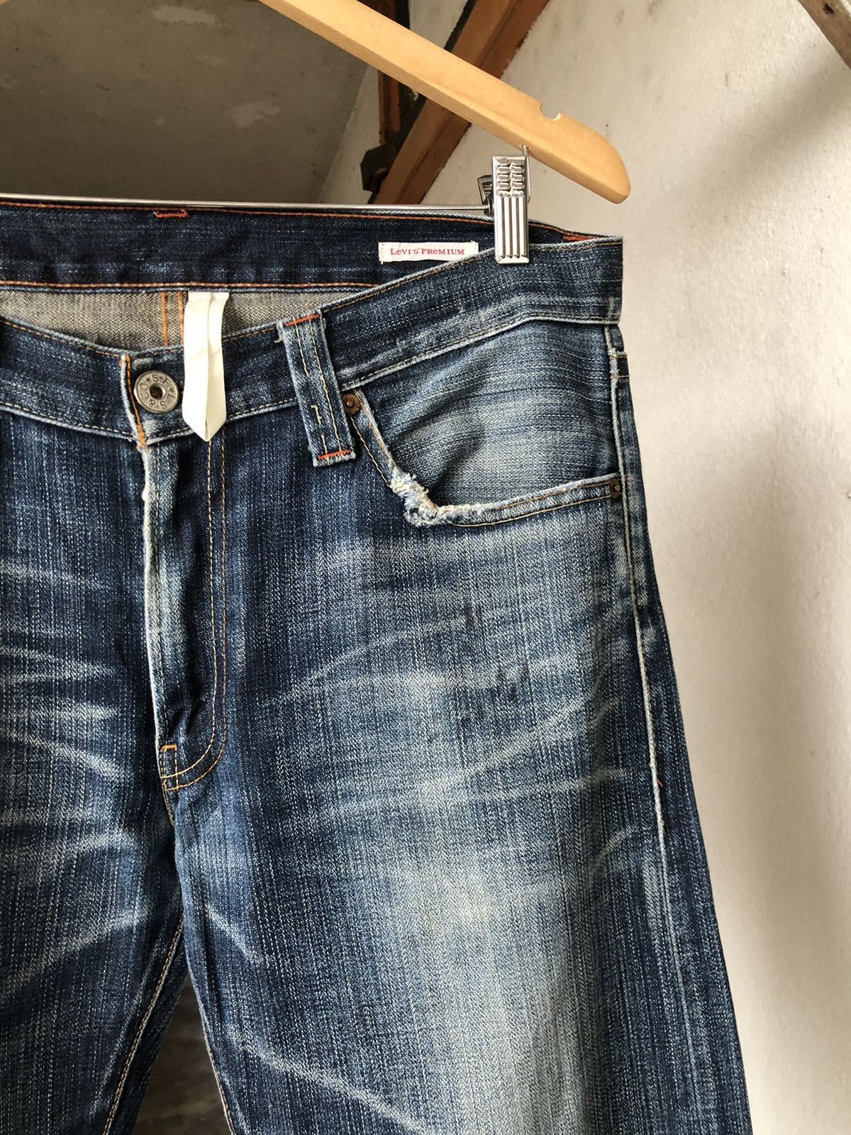 Levi's Vintage Levis 505 Flare Straight Cut Distressed Jeans Size US 34 / EU 50 - 6 Thumbnail