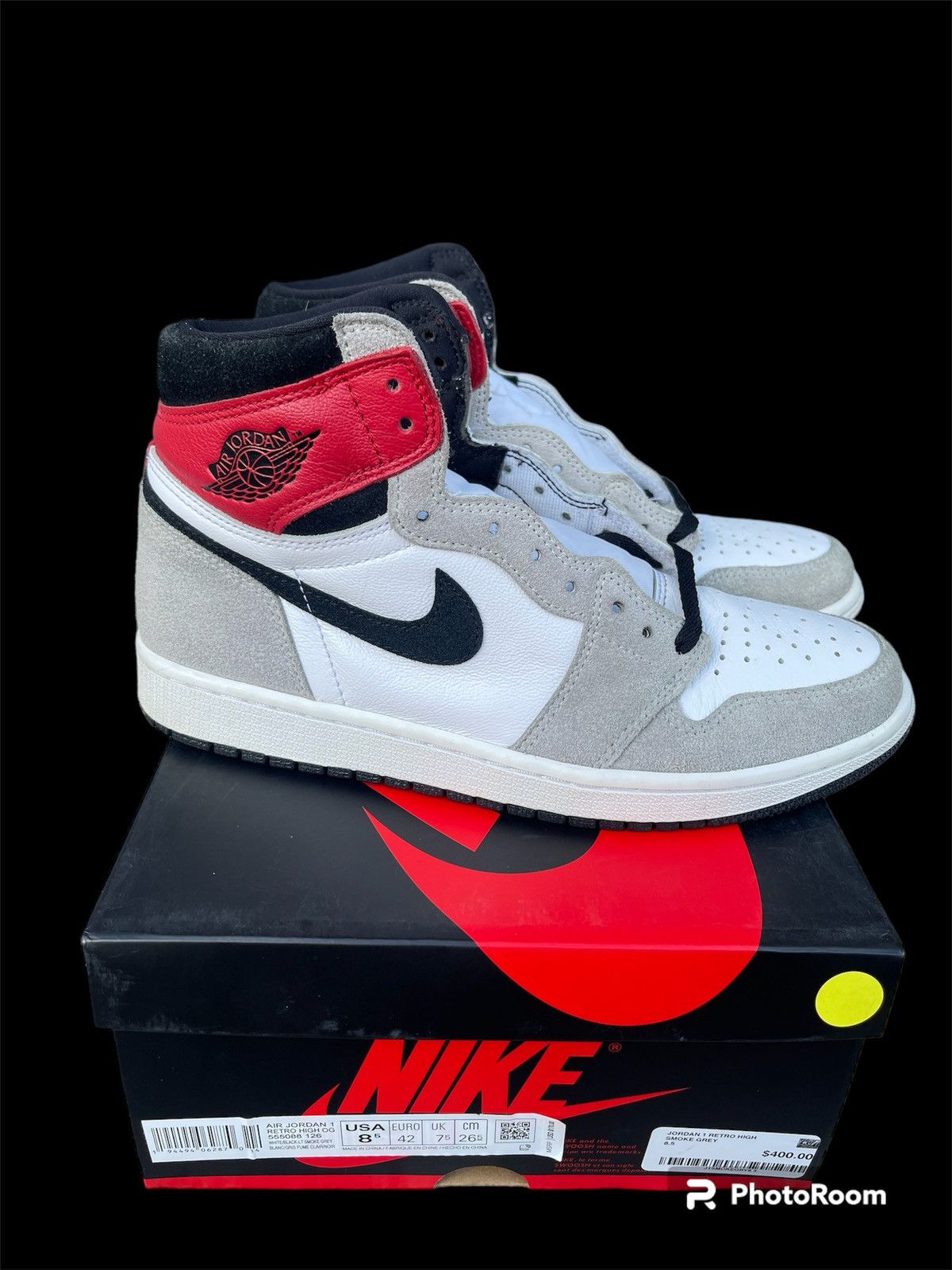 air jordan 1 high smoke