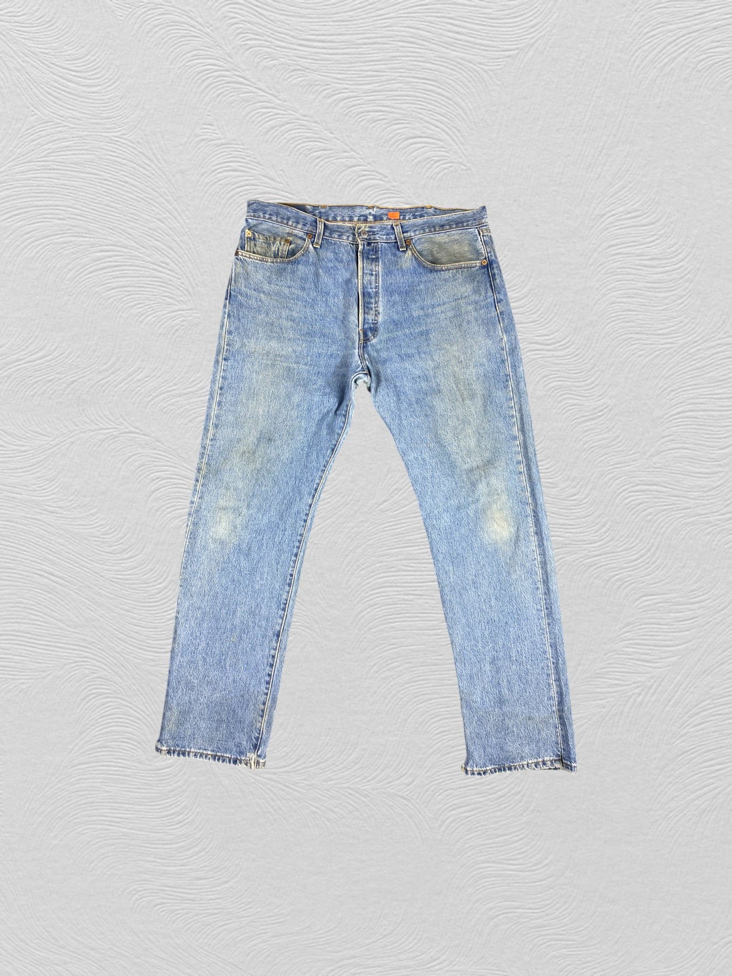 Levi's Blue Vintage Levi's 501 Jeans 37x34 Denim -JN1687 Size US 37 - 1 Thumbnail