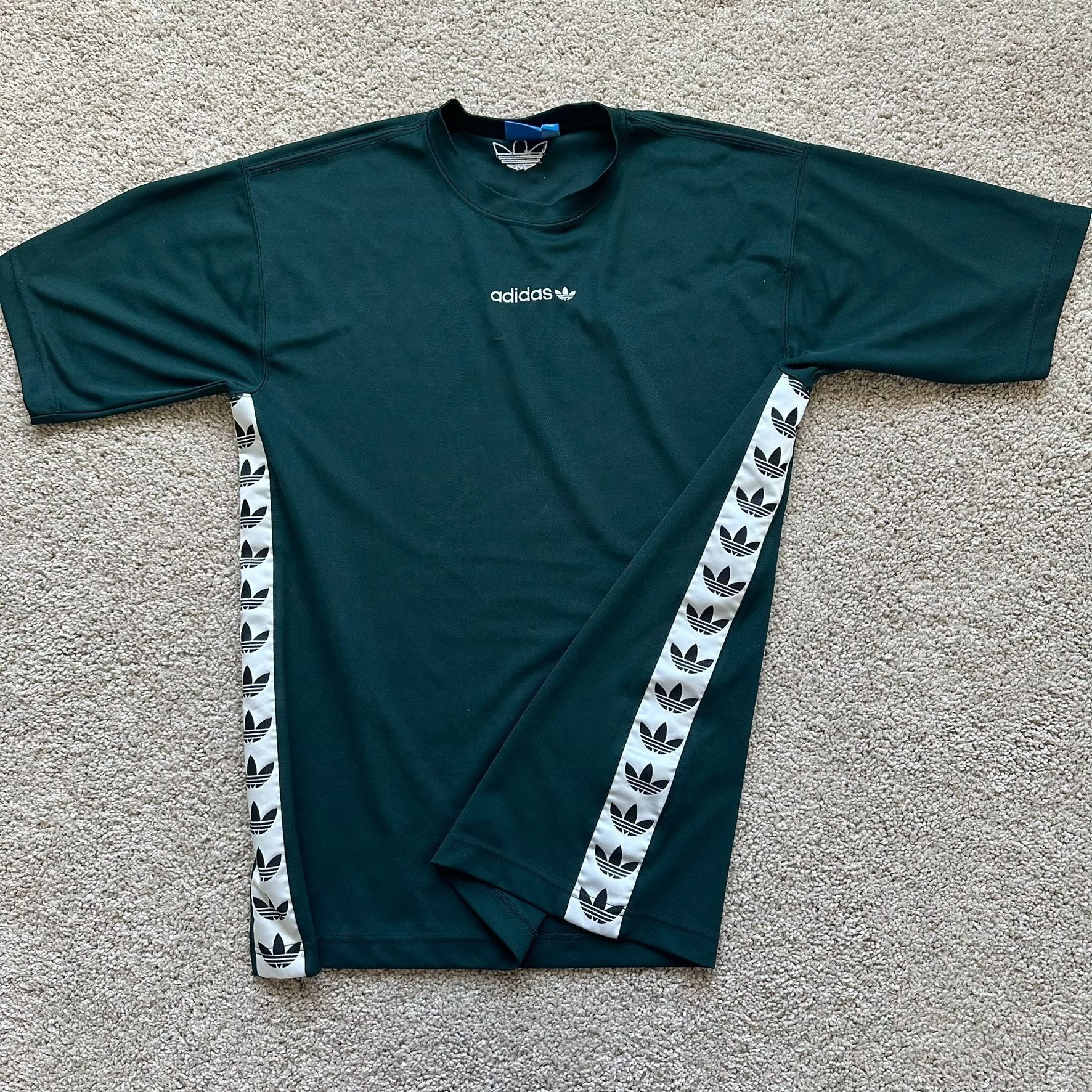 Adidas Adidas Originals Trefoil TNT Tape T-Shirt Green Athletic Log Size US S / EU 44-46 / 1 - 2 Thumbnail