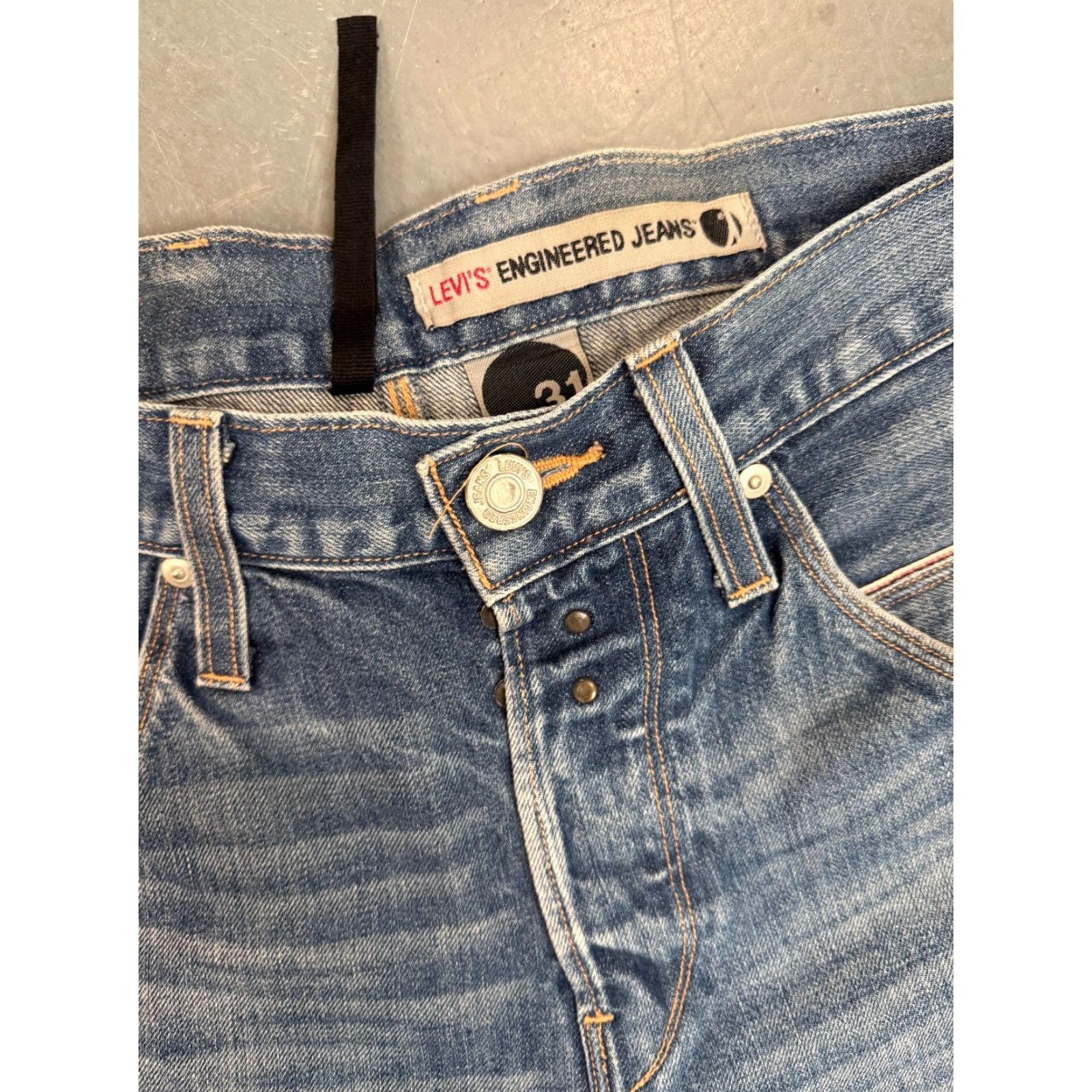 Levi's **Vintage Levi's Twisted Engineered Jeans - Blue - M 31 W 32 90s** User: **Vintage Levi's Twisted Engineered Jeans - Blue - Adult 31 W 32 90s** Size US 31 - 3 Thumbnail
