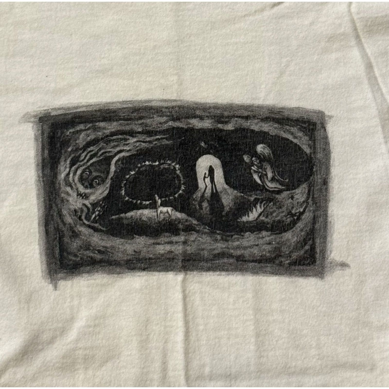 Fruit Of The Loom VINTAGE 90s Charlie Sexton Sextet Under The Wishing Tree Album Promo Shirt XL Shirt Mens White Cotton Graphic Print 2 small dots Size US XL / EU 56 / 4 - 3 Thumbnail
