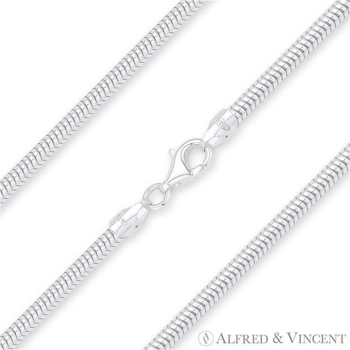 Other 2.4mm Flexible Snake Chain Necklace in .925 Sterling Silver Size ONE SIZE - 1 Thumbnail