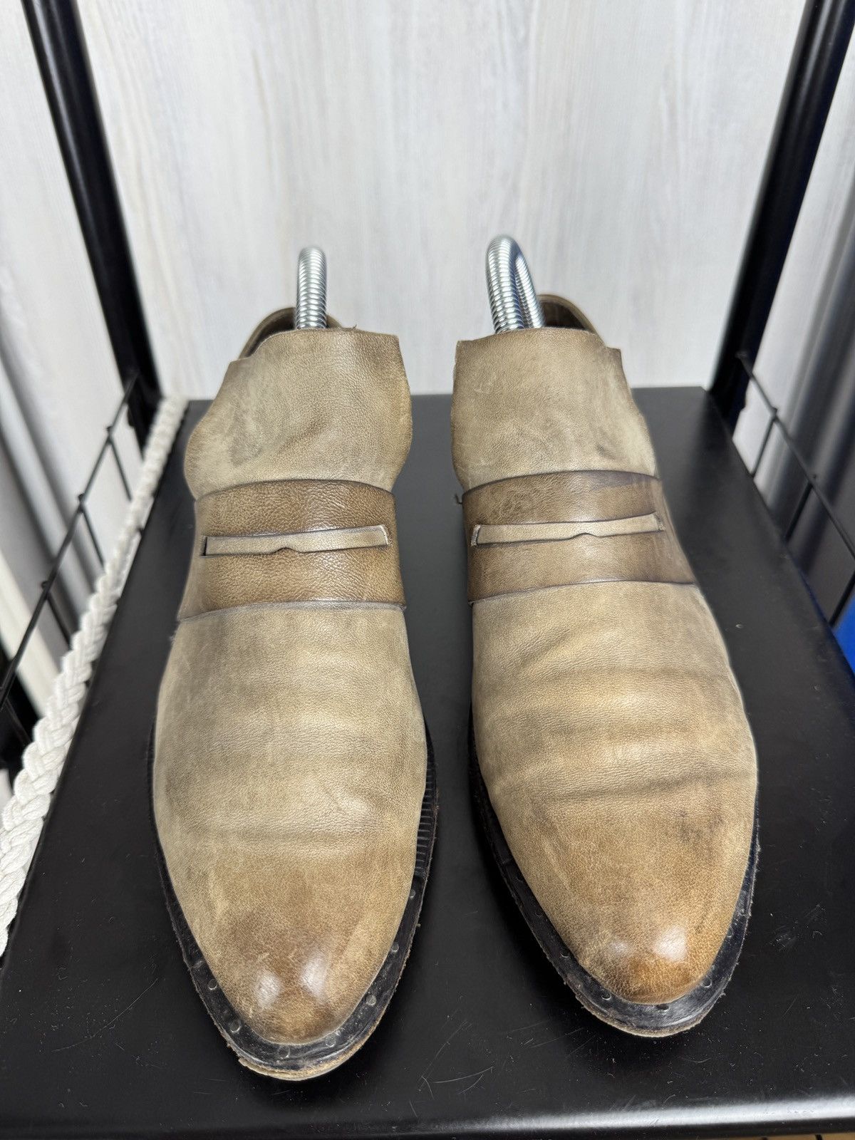 A.S.98 A.S.98 avant garde beige ankle loafer boots Size US 9 / IT 39 - 6 Thumbnail