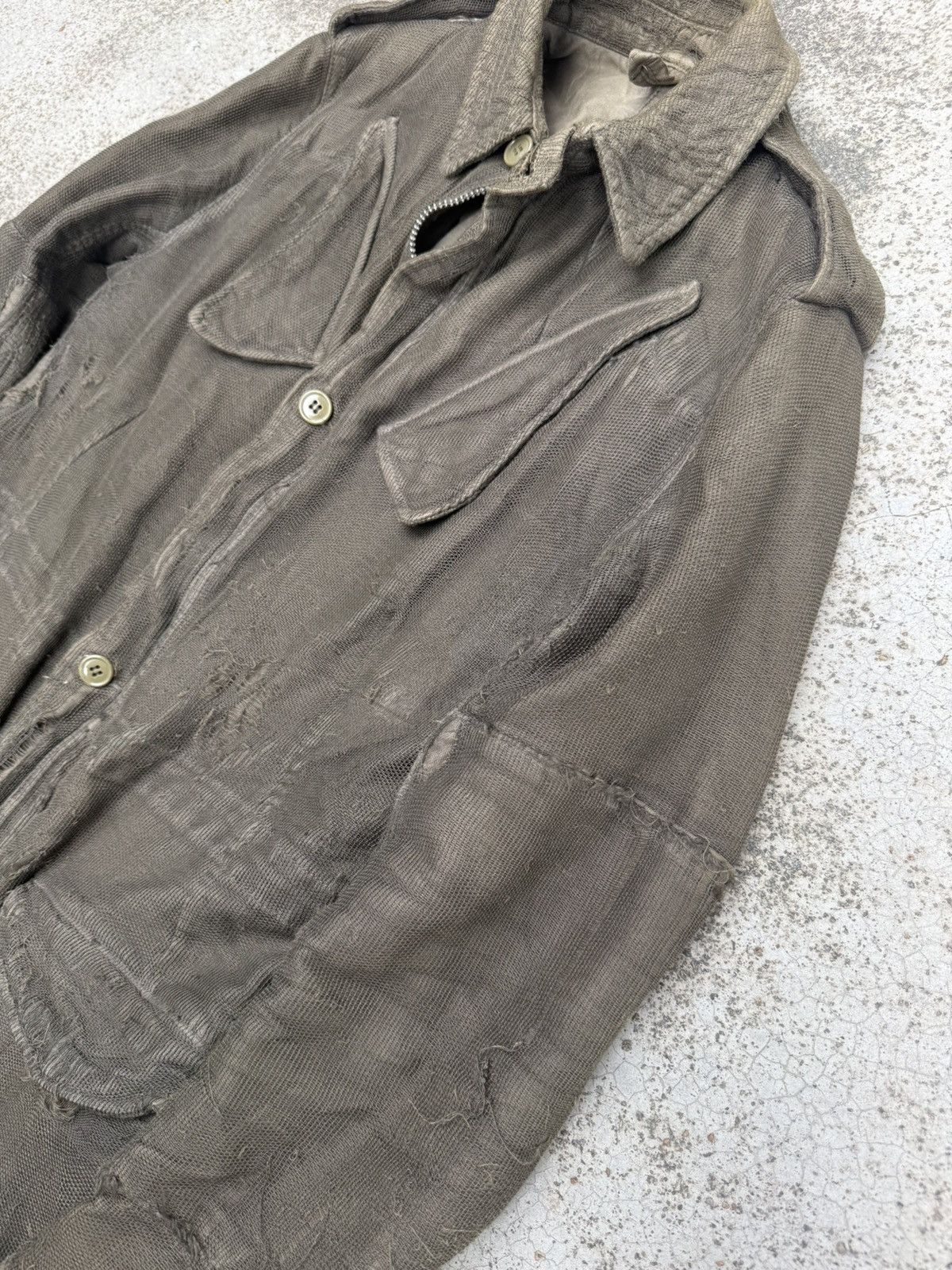 Maison MIHARA YASUHIRO 🔥 MiharaYasuhiro AW05 Distressed Dutch Military Field Jacket Size US S / EU 44-46 / 1 - 7 Thumbnail