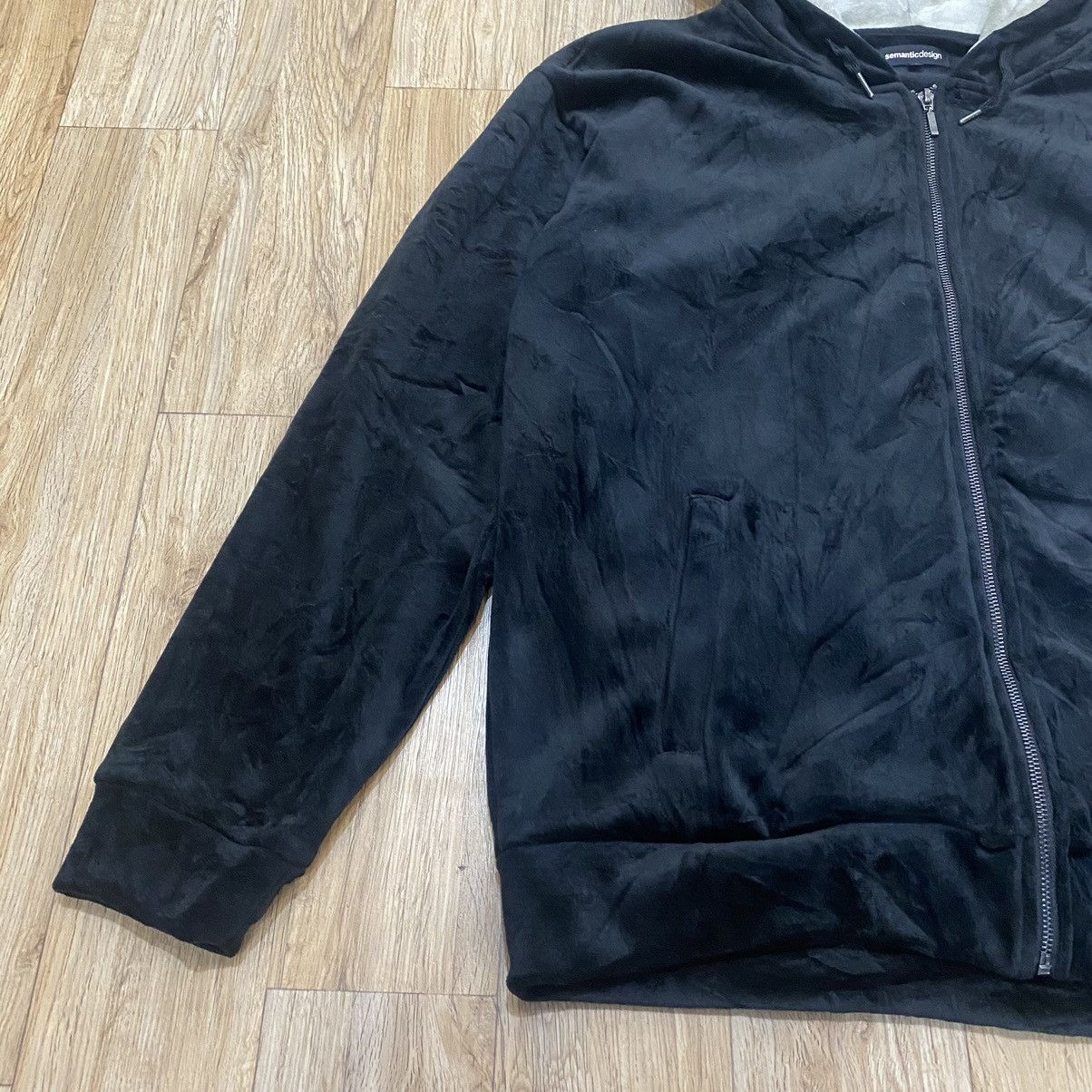 semanticdesign 2000s Semantic Design Velvet Zip Up Hoodie Size US L / EU 52-54 / 3 - 5 Thumbnail