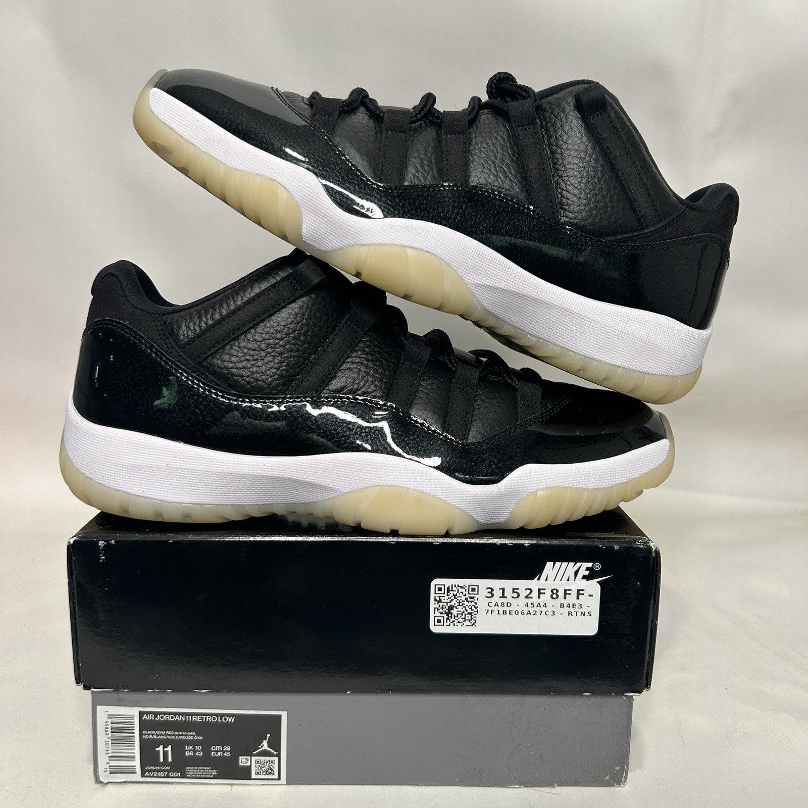Jordan Brand Nike Air Jordan 11 Retro Low OG “72-10” Size US 11 / EU 44 - 1 Thumbnail