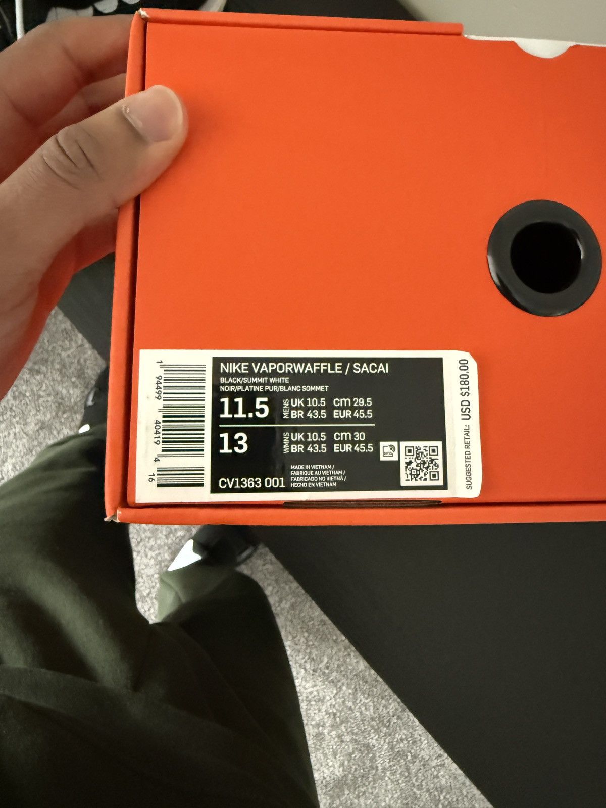 Nike × Sacai Nike x Sacai Vaporwaffle Size 11.5 Size US 11.5 / EU 44-45 - 7 Thumbnail