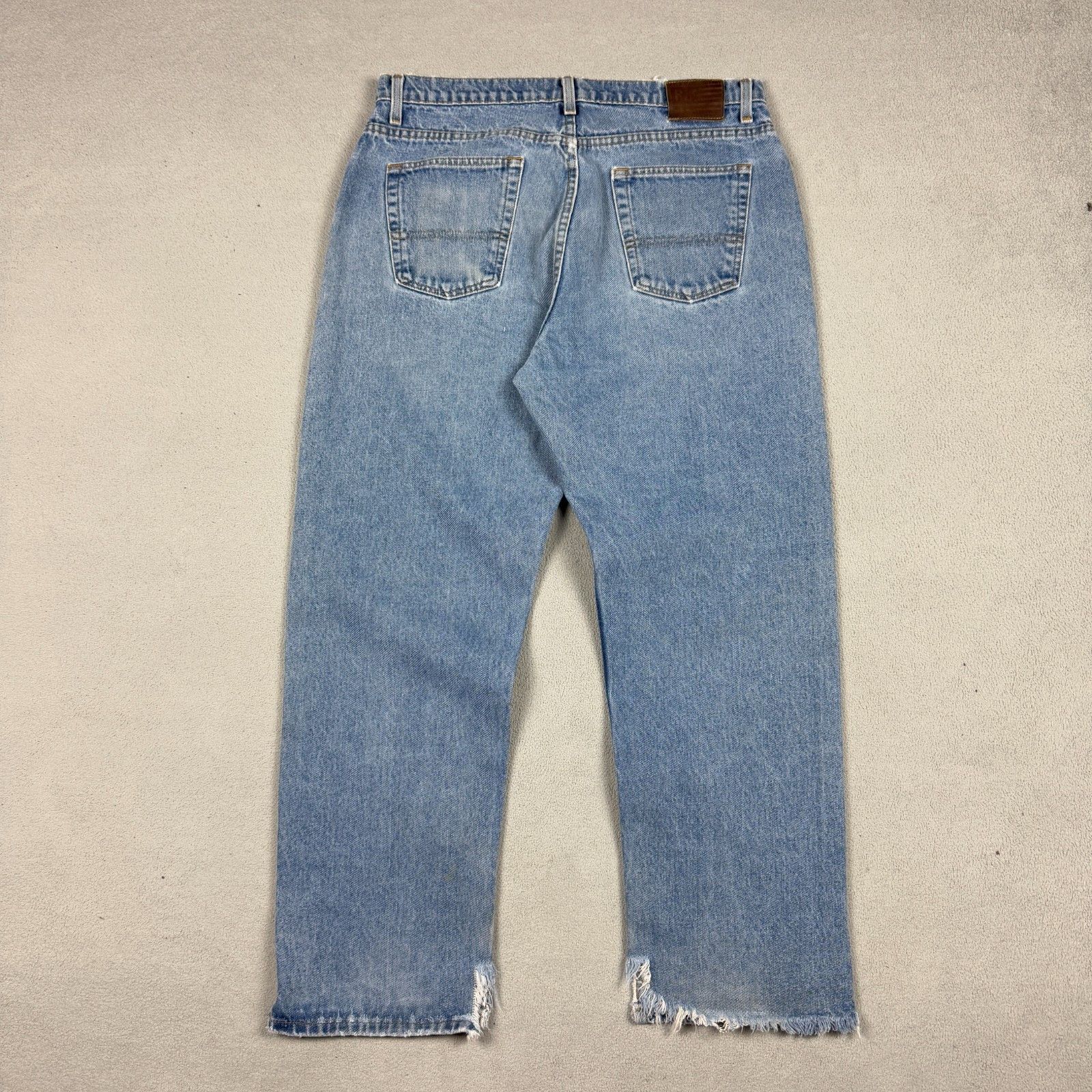 Polo Ralph Lauren Polo Ralph Lauren Distressed Jeans 36x30 Denim Raw Hem Y2K Size US 36 / EU 52 - 4 Thumbnail