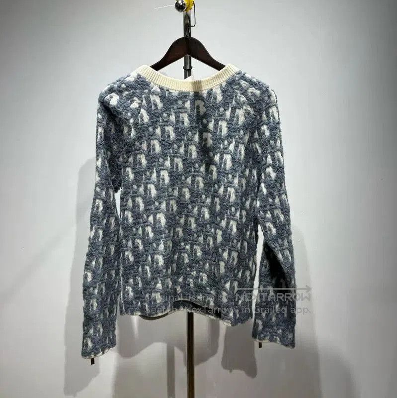 Dior Blue Cashmere Men's Sweatshirt .