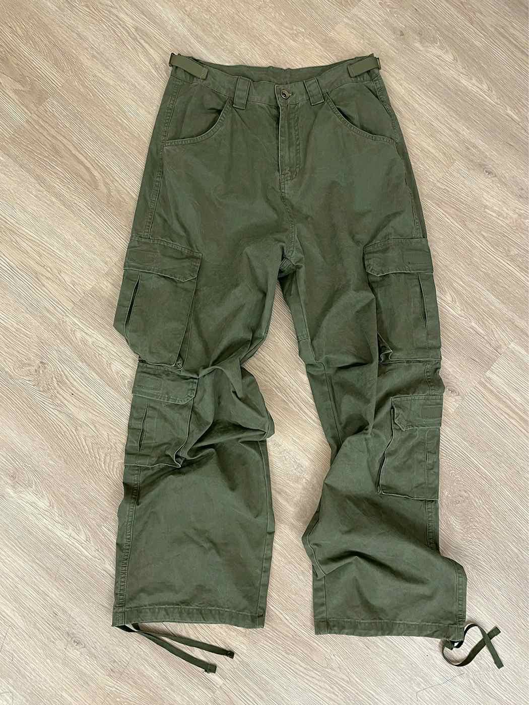 washed faded military utility outdoor cargo pants