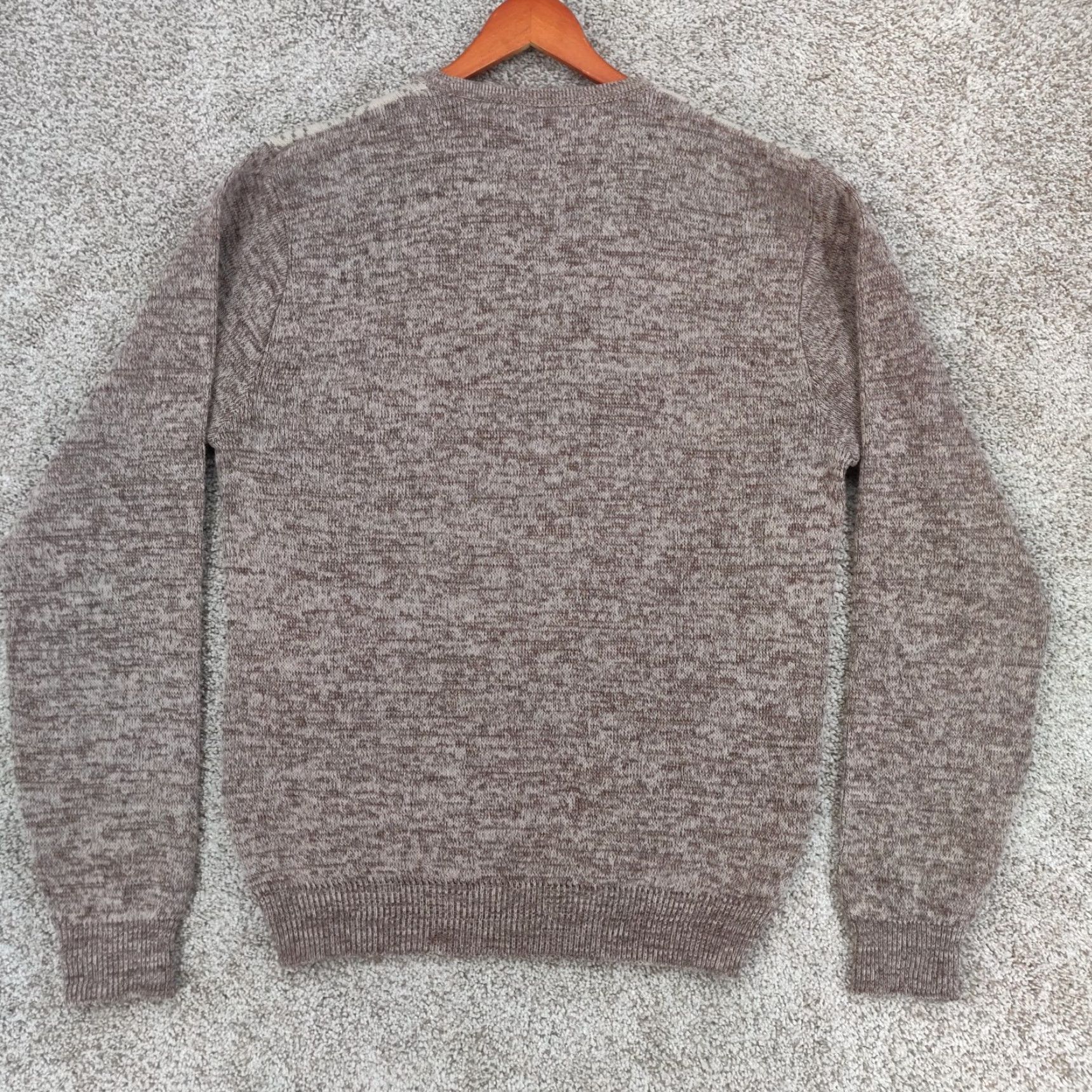Sears VINTAGE Sears Kings Road Sweater Mens Large Tall Argyle Knit Crew Neck Brown 80s Golf Tennis Grunge Rockabilly Mens Size US L / EU 52-54 / 3 - 7 Thumbnail