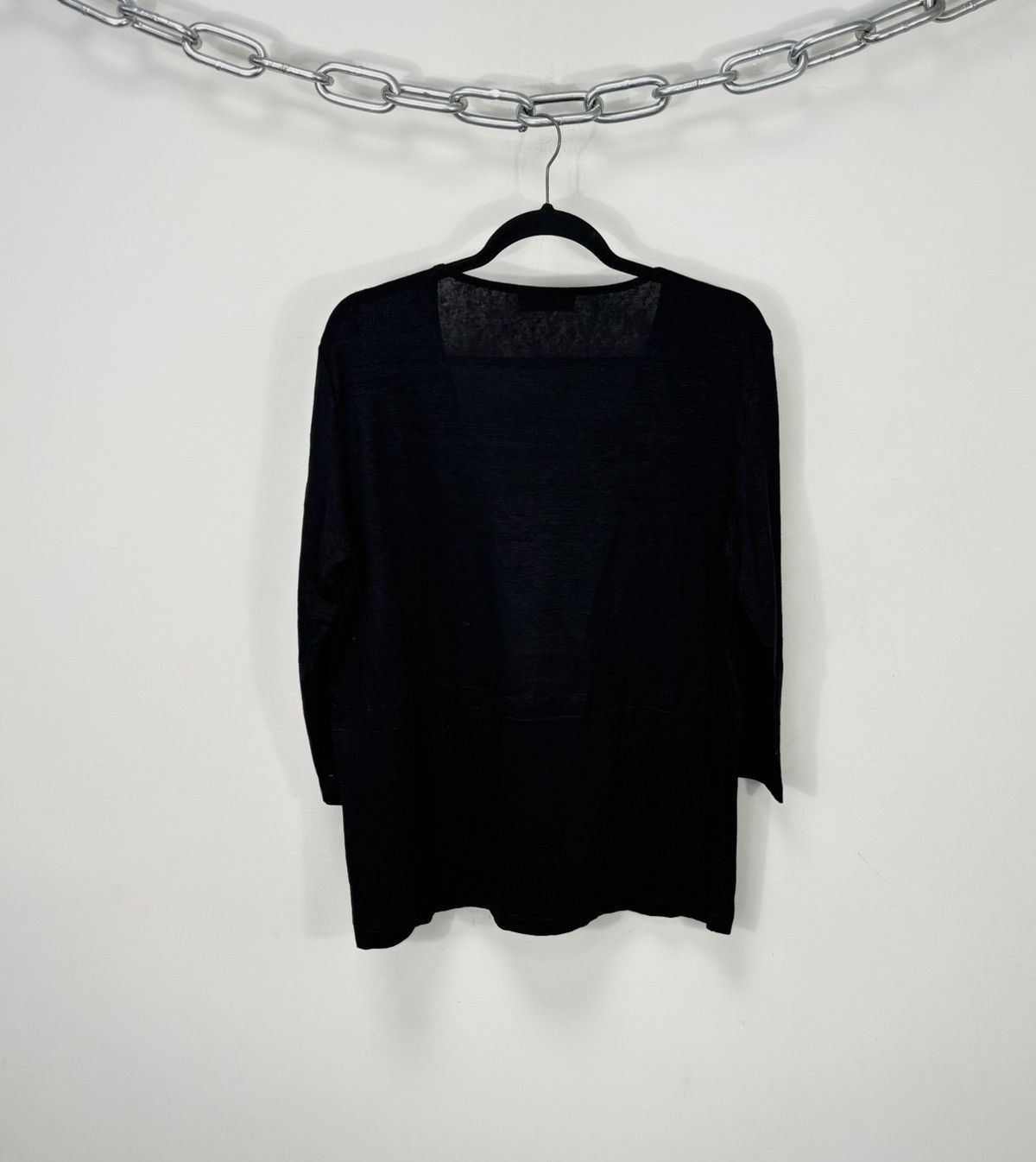 Davide Cenci Vintage Davide Cenci Women’s V-Neck Linen Long Sleeve Top Size XXL / US 16-18 / IT 52-54 - 11 Thumbnail