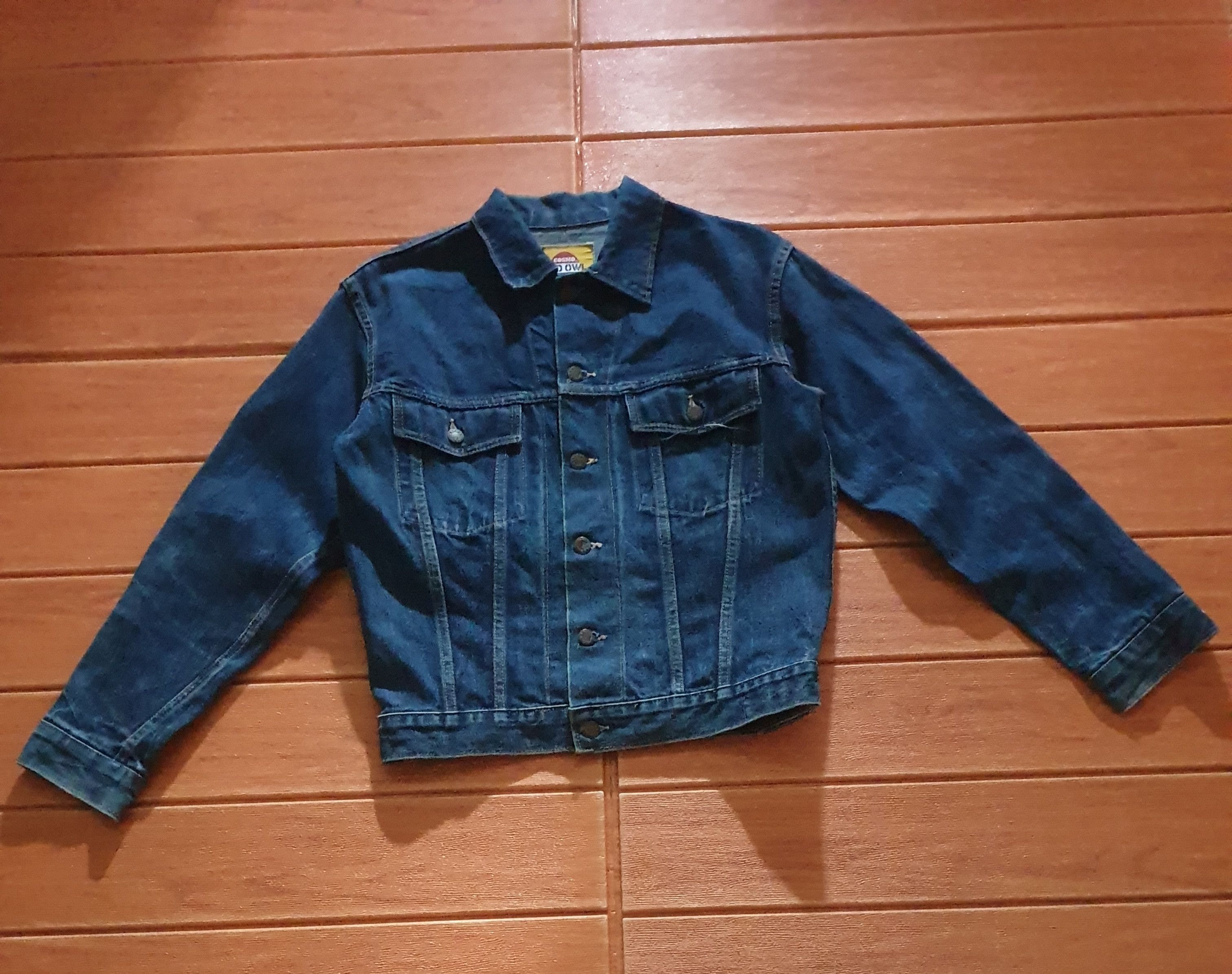 Japanese Brand Dad owl Selvedge blue colour denim Jacket Size US S / EU 44-46 / 1 - 5 Thumbnail