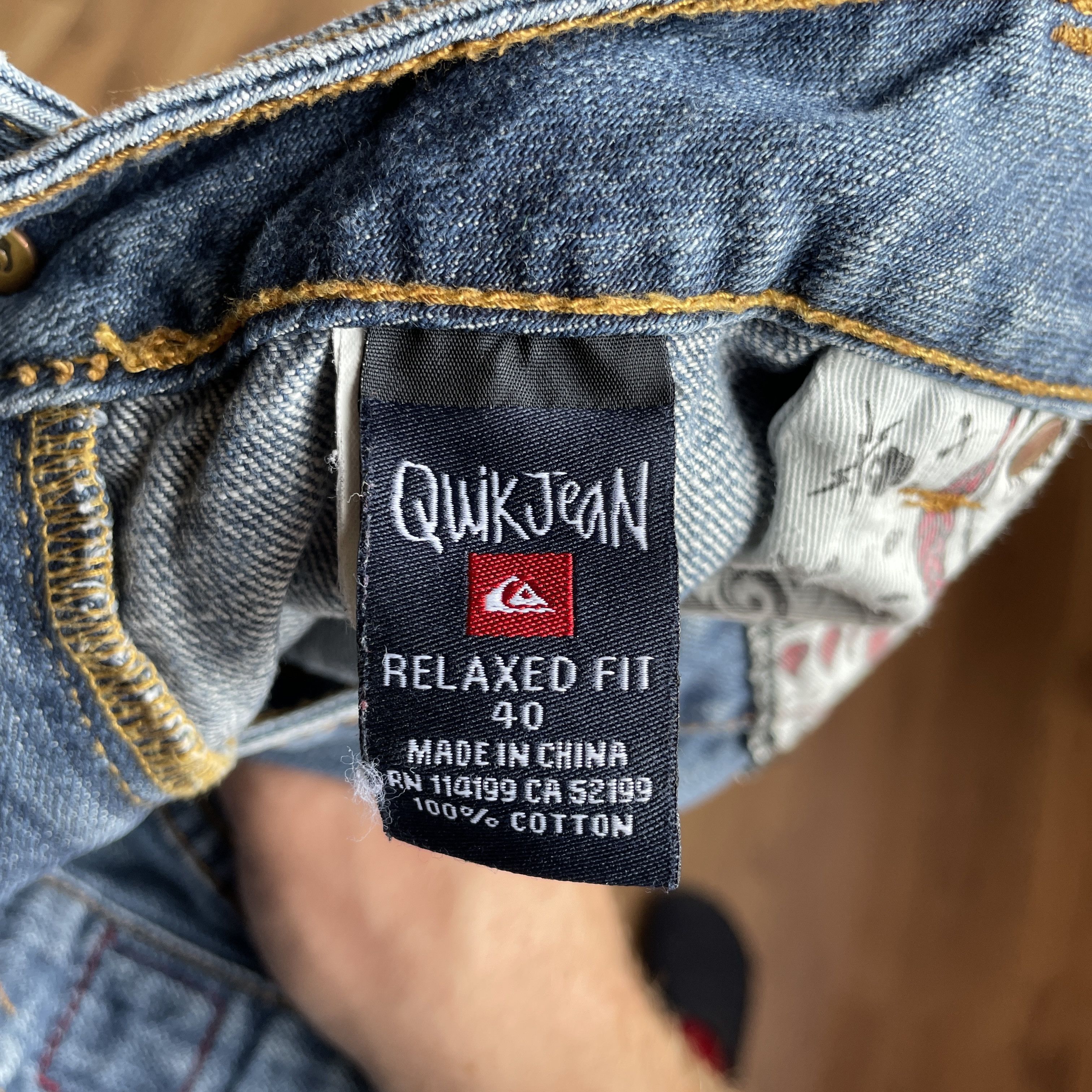 Quiksilver × Vintage Quiksilver Vintage Y2K Wide Leg Baggy Denim Size 40 Size US 40 / EU 56 - 10 Thumbnail