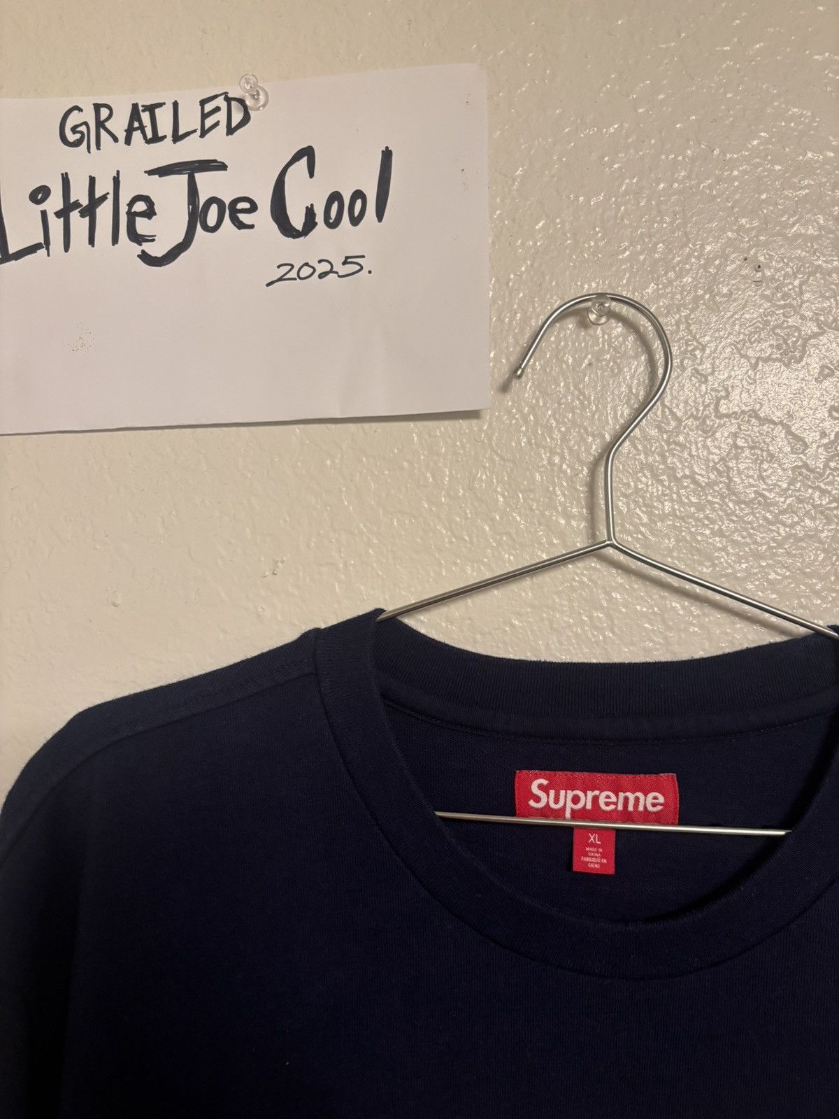 Supreme SUPREME COLLEGIATE TOP XL NAVY Size US XL / EU 56 / 4 - 2 Thumbnail