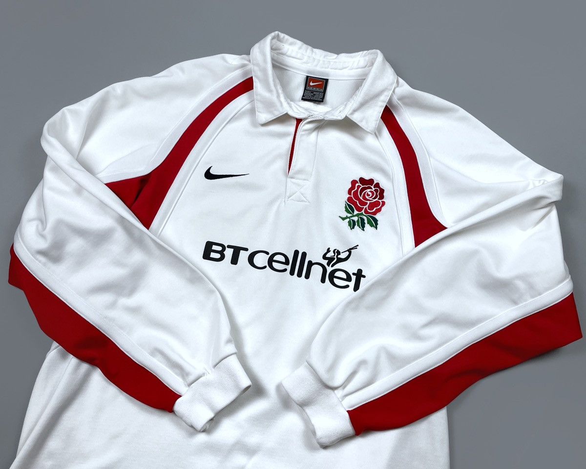 Vintage Vintage NIKE Team BT cellnet England Rugby Jersey Shirt Sz L Size US L / EU 52-54 / 3 - 4 Thumbnail