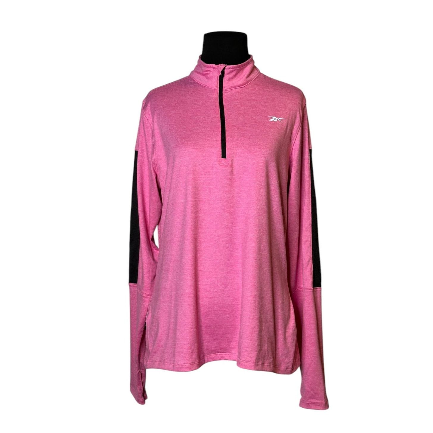 Reebok Reebok pink long sleeves pullover top size Large Size L / US 10 / IT 46 - 10 Thumbnail