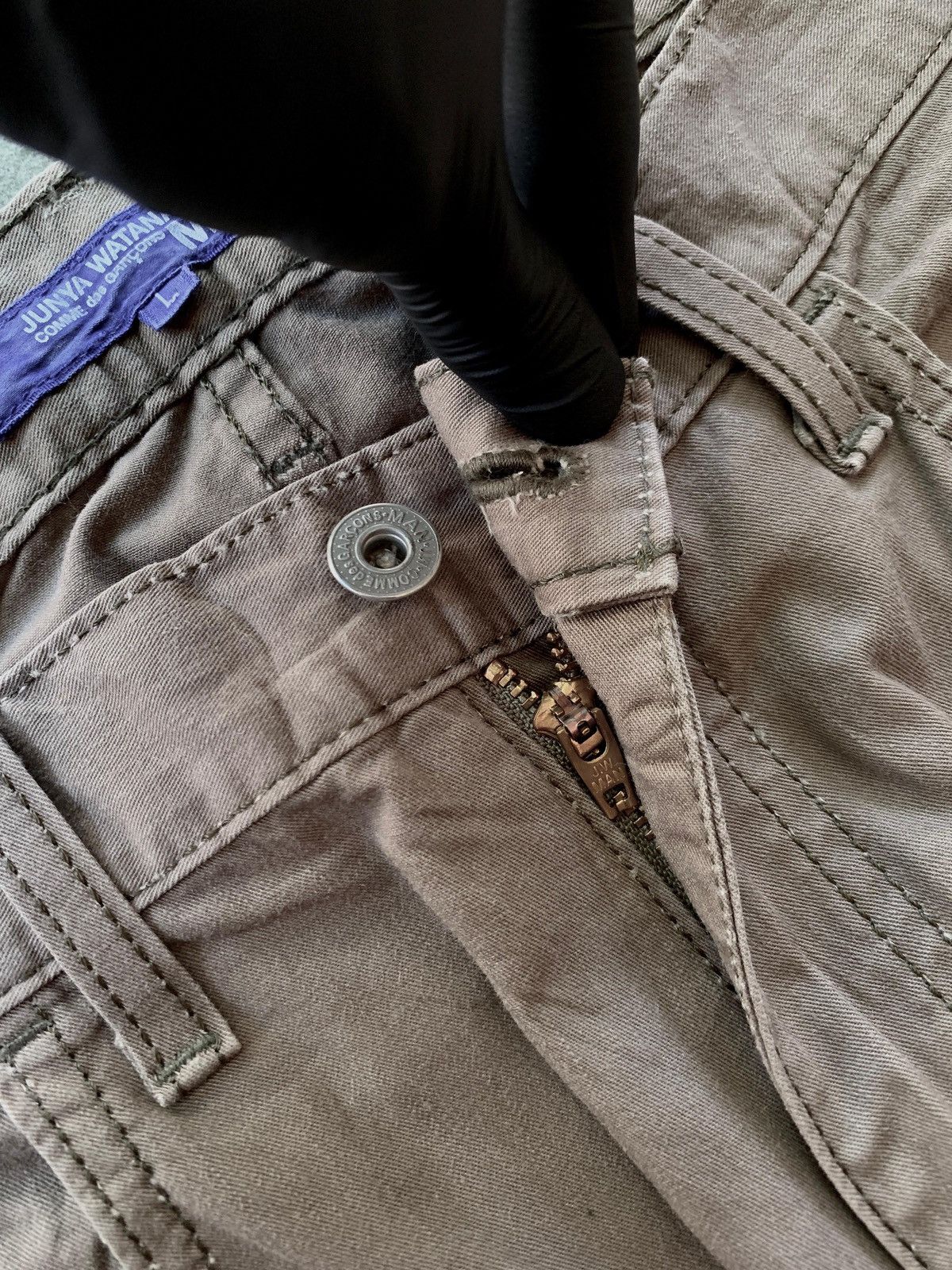 Junya Watanabe FREE TAX! Faded Loose Cotton Work Pants Size US 34 / EU 50 - 9 Thumbnail