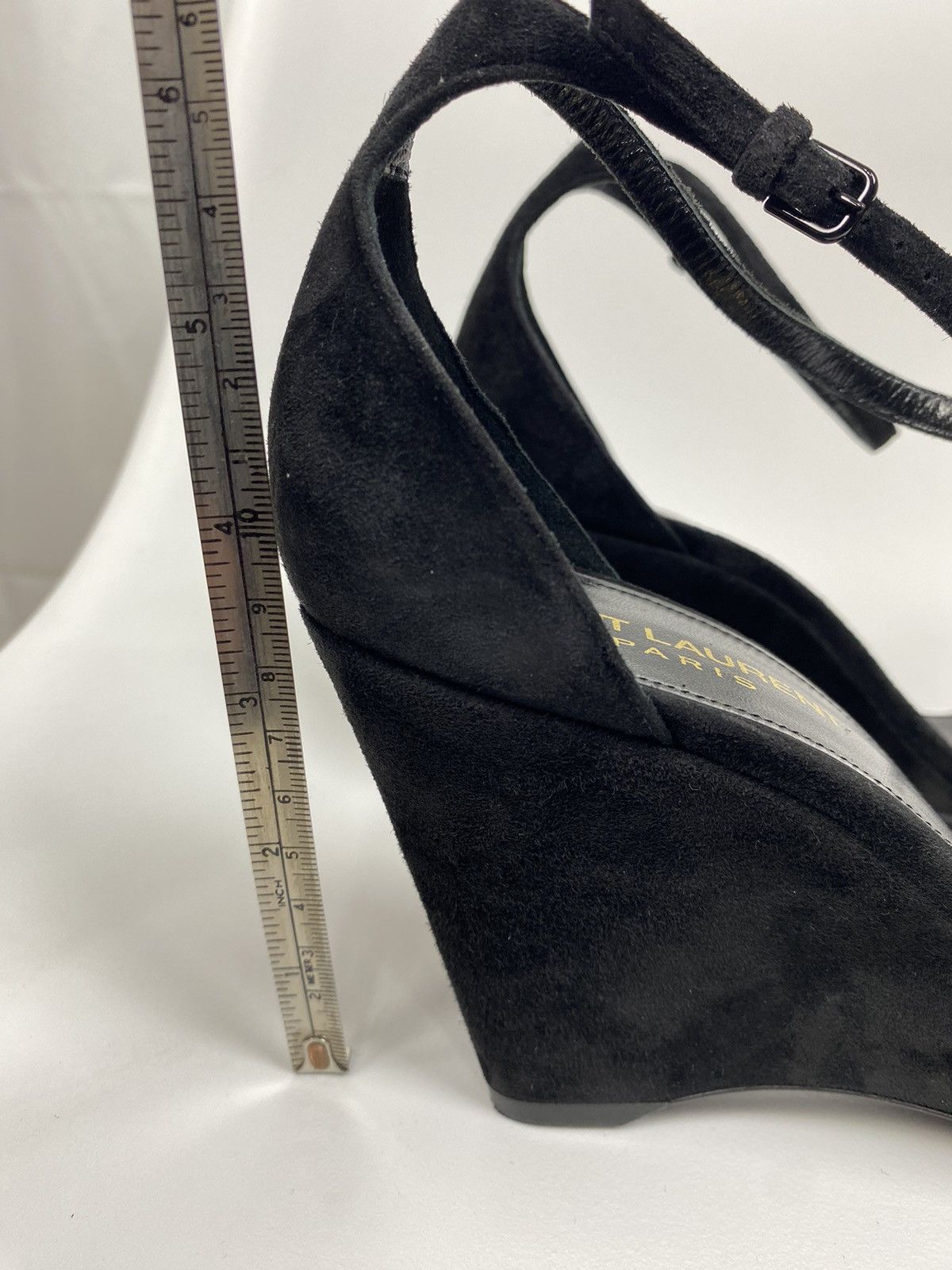 Saint Laurent Paris Saint Laurent Paris Lila Suede Wedges size 39,5 Size US 9.5 / IT 39.5 - 11 Thumbnail
