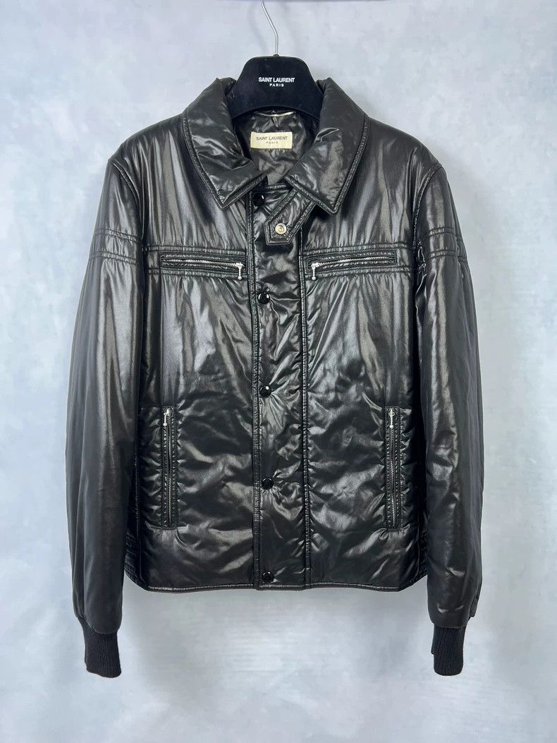 Saint Laurent Paris Saint Laurent Black Cotton Jacket-dmc Size US L / EU 52-54 / 3 - 1 Thumbnail
