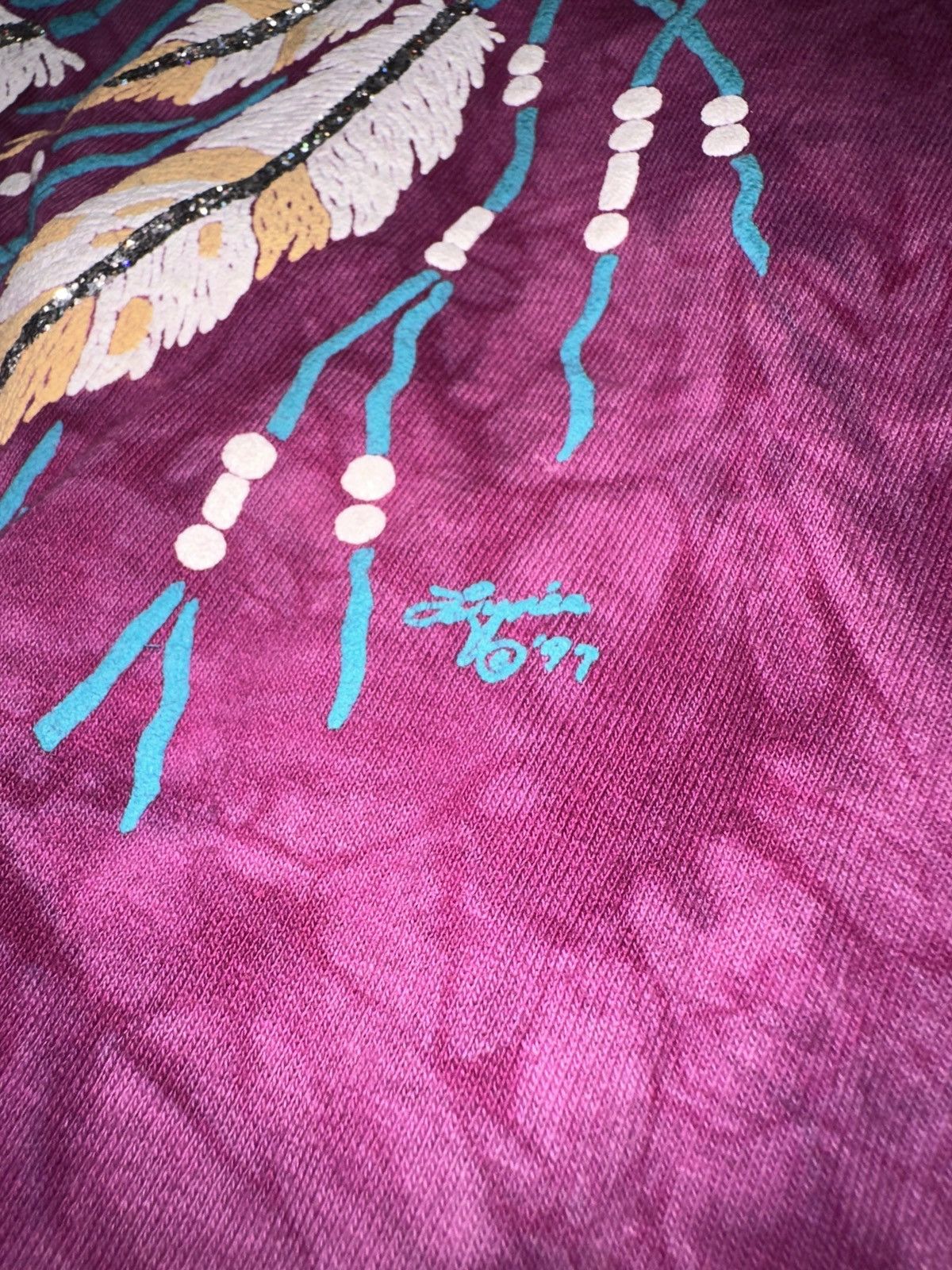 Vintage Vintage cowboy country dream catcher tie dye t shirt size L Size L / US 10 / IT 46 - 3 Thumbnail