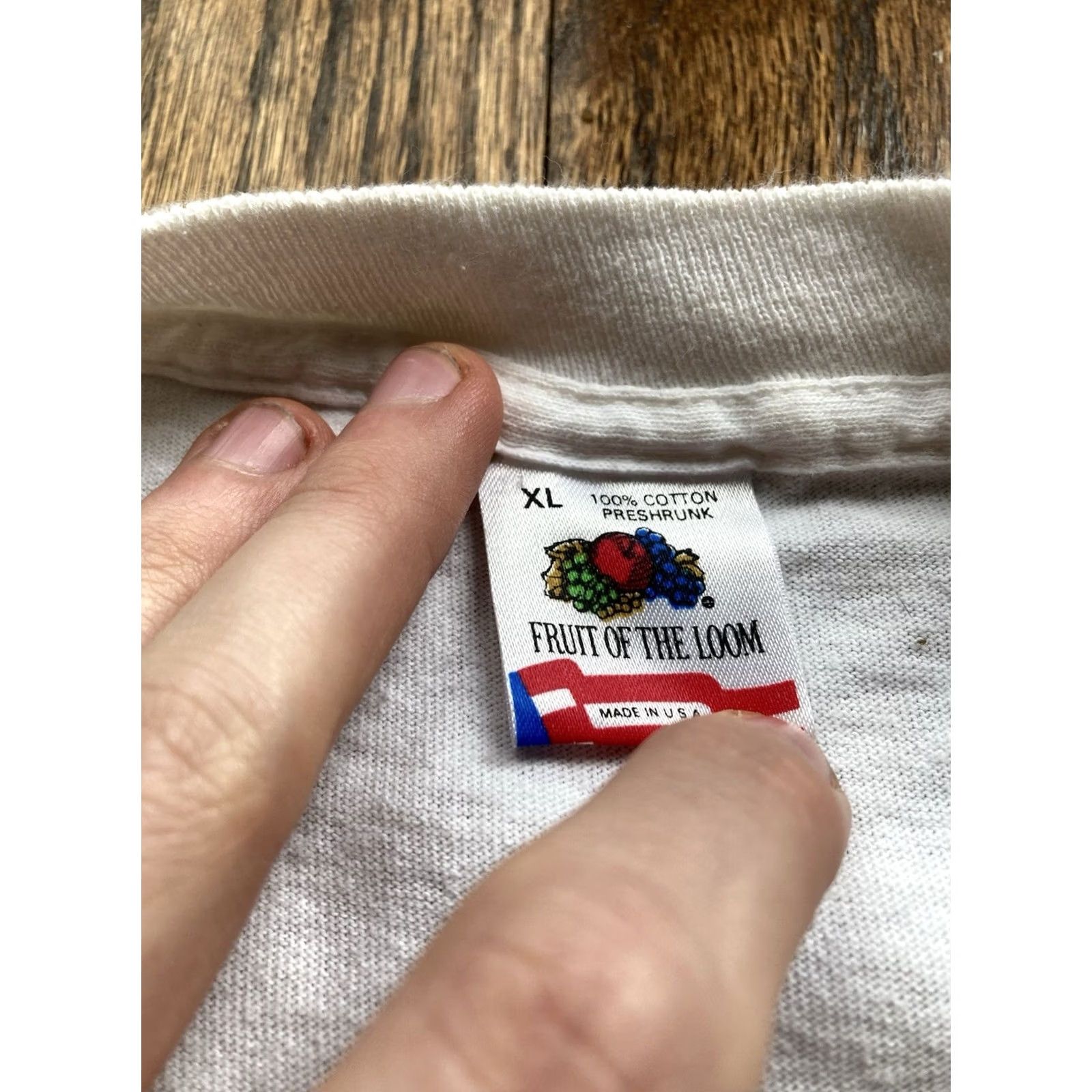 Fruit Of The Loom VINTAGE PRISONER T Shirt Mens XL 1990 White Single Stitch Mission Sisters Size US XL / EU 56 / 4 - 5 Thumbnail