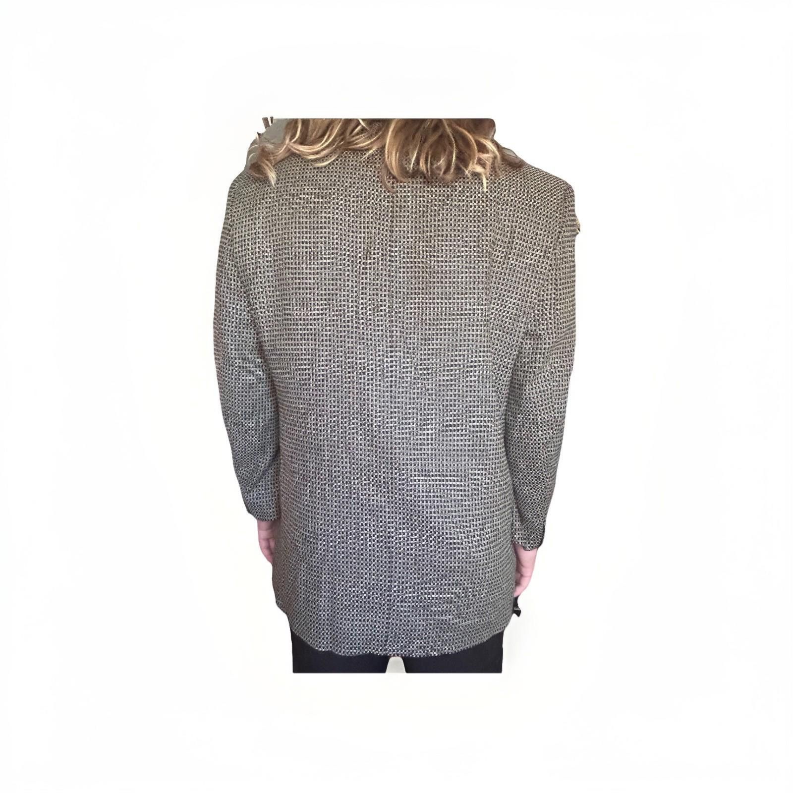 Other Rick Pallack Sport Coat 44R Canada Silk Wool Check 3-Button Size 44R - 5 Thumbnail