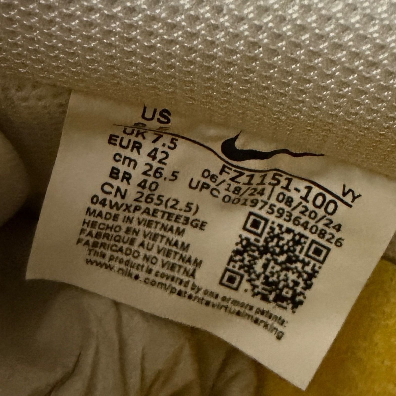 Nike Nike Kobe Bryant Air Force 1 Low Retro QS Lakers FZ1151-100 Size US 8.5 / EU 41-42 - 7 Thumbnail