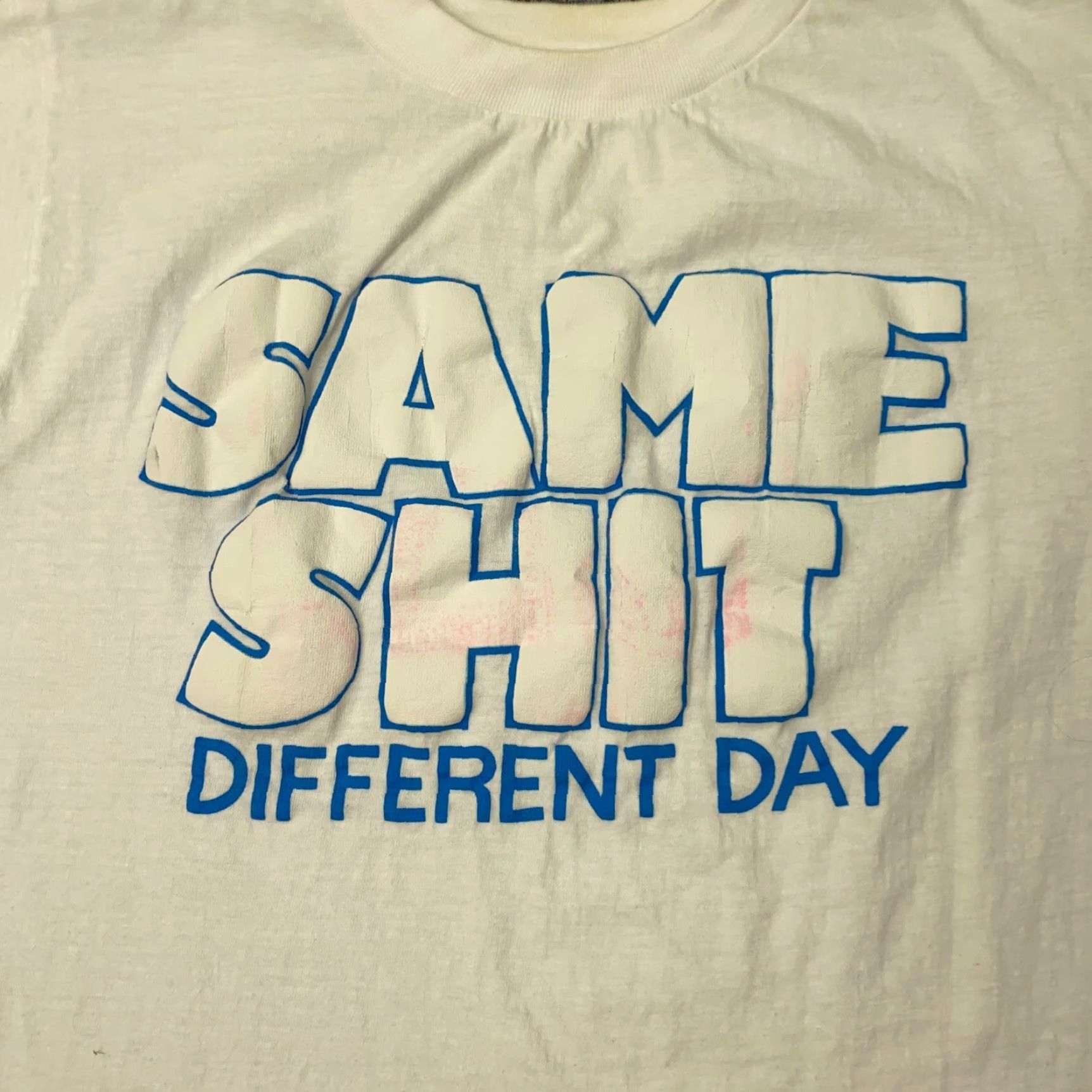 Etro Vtg Same S#%t Different Day Shirt Mens M White Tee 90s Retro Shirt Mens White 90s College Fun University USA Size US M / EU 48-50 / 2 - 2 Thumbnail